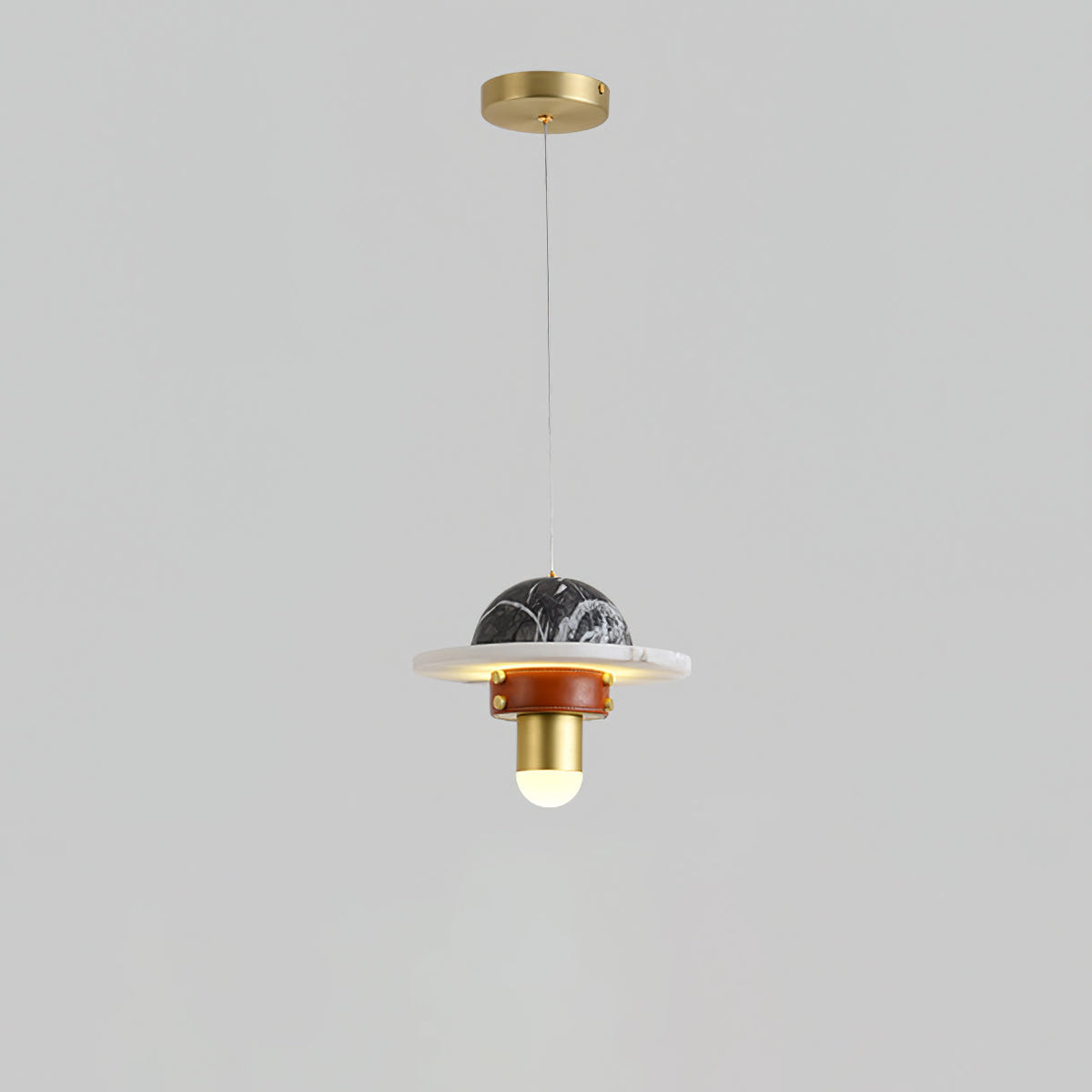 Jutta Pendant Lamp Marble Leather Fusion