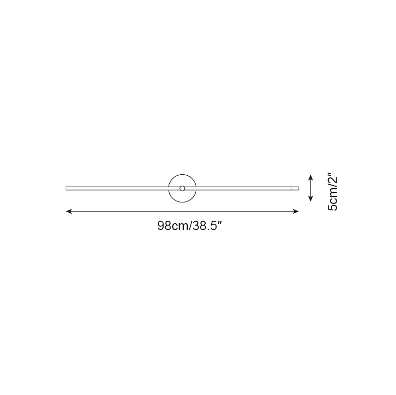 Wall Lamp Minimalist Linear Rod Double End Accent Modern Style - Neutral Decor