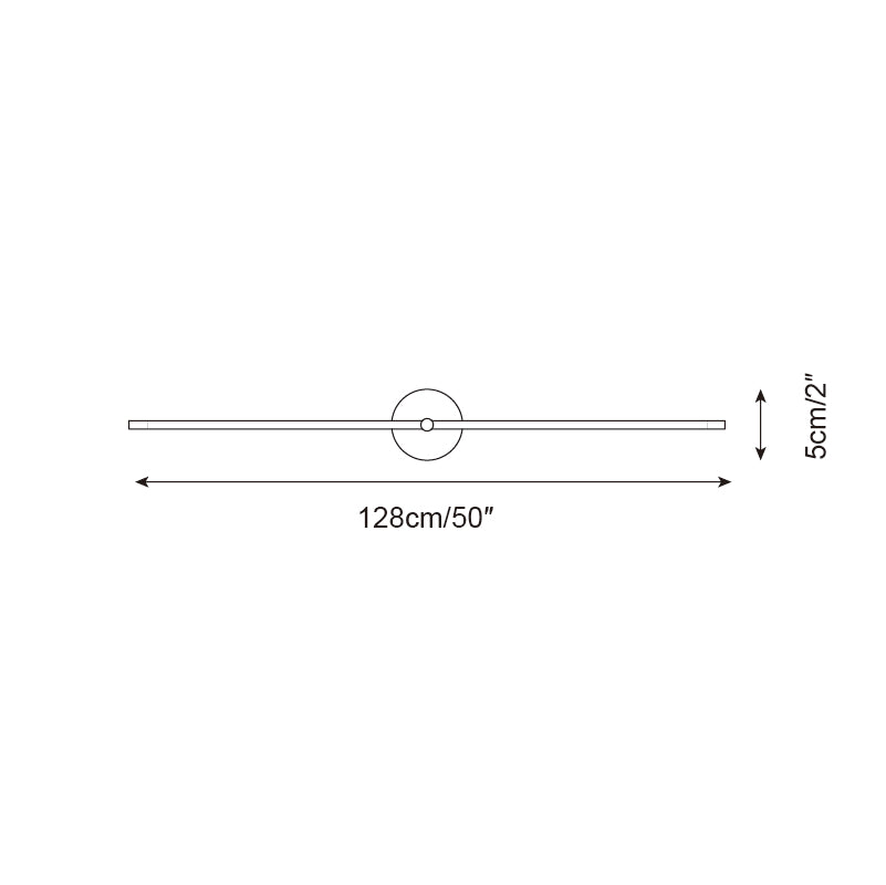 Wall Lamp Minimalist Linear Rod Double End Accent Modern Style - Neutral Decor