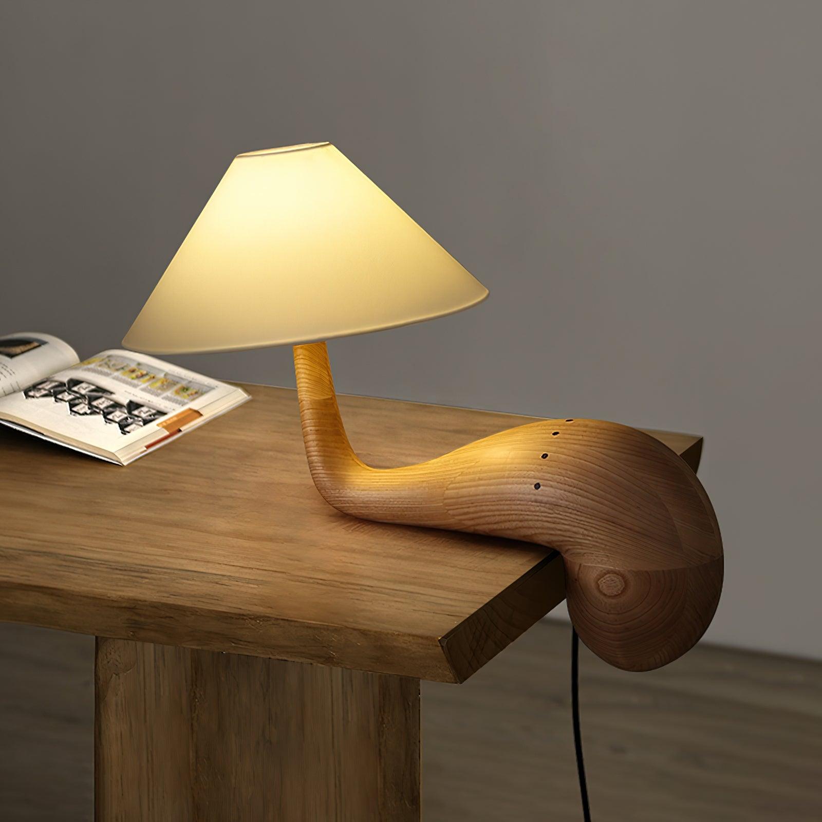 Solisise Wood Artistic Table Lamp