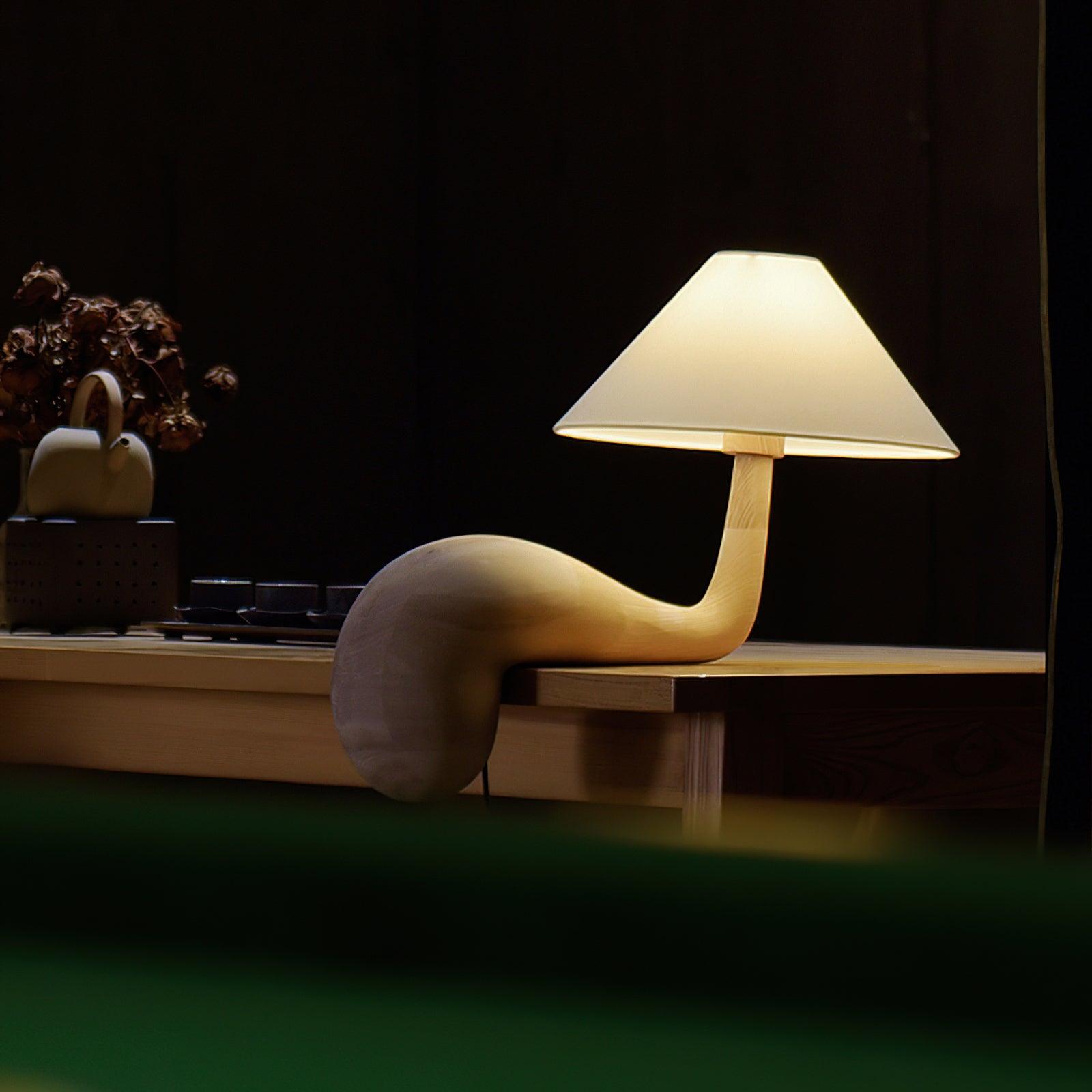 Solisise Wood Artistic Table Lamp