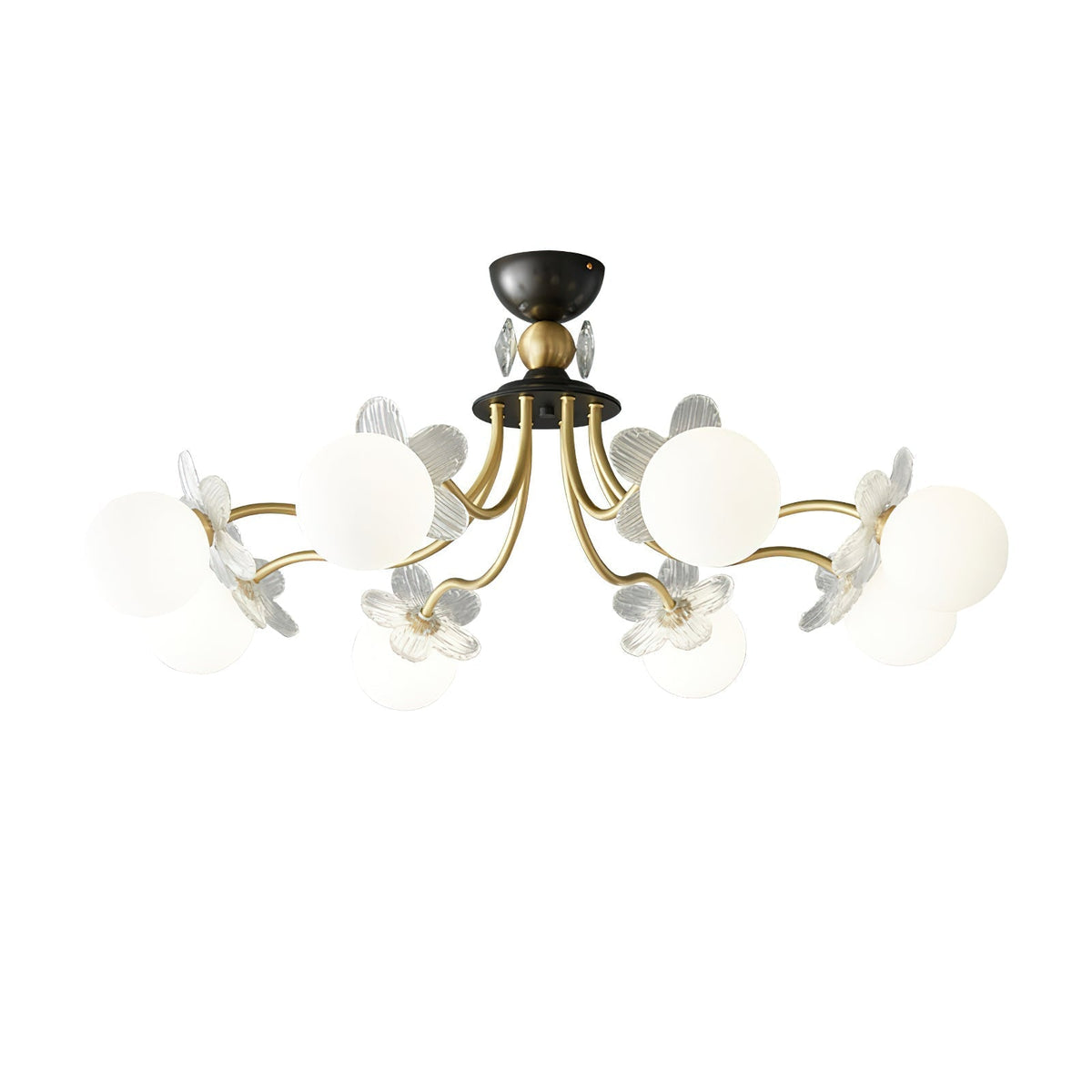 Orlaeila Art Blossom Flower Glass Chandelier