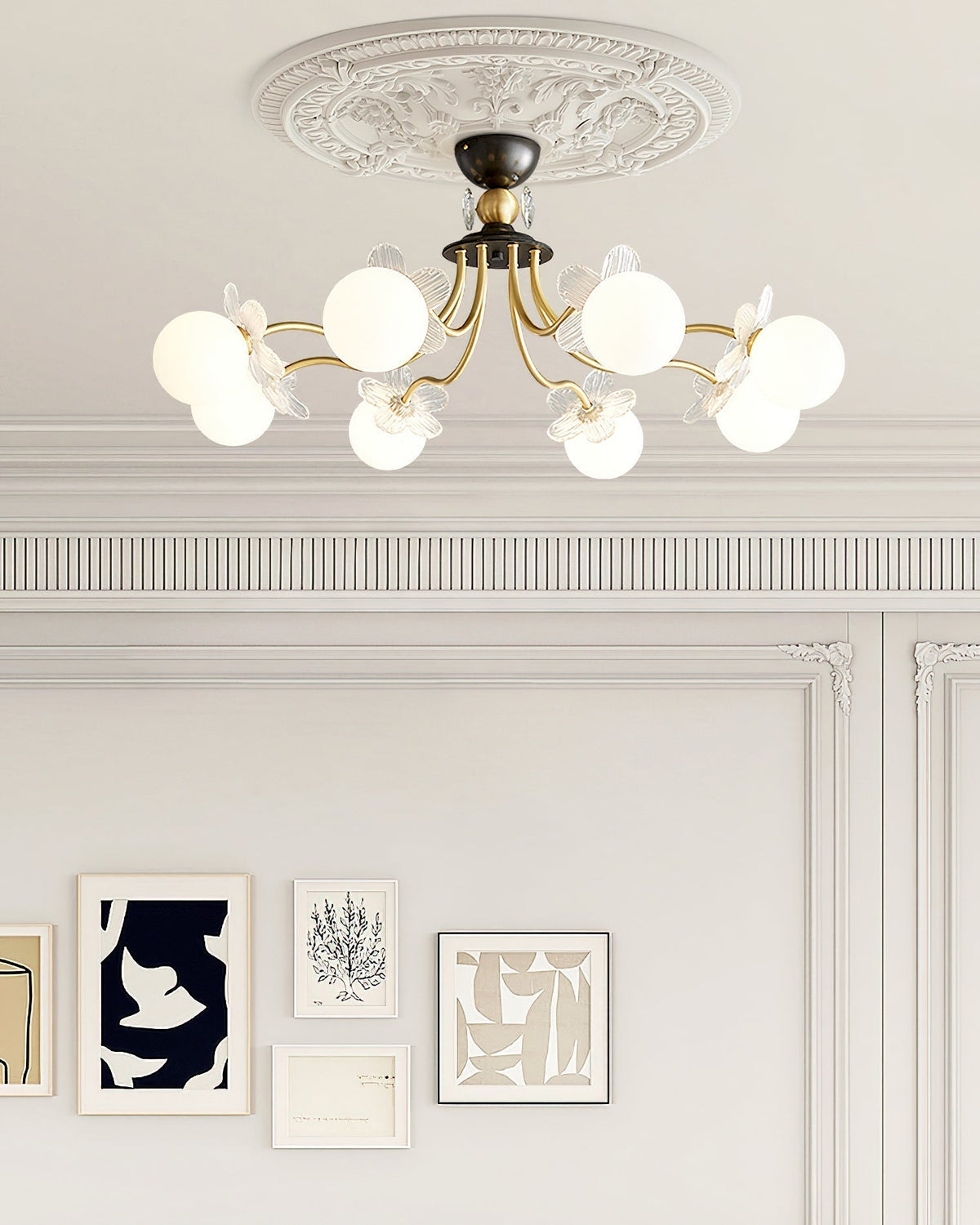 Orlaeila Art Blossom Flower Glass Chandelier