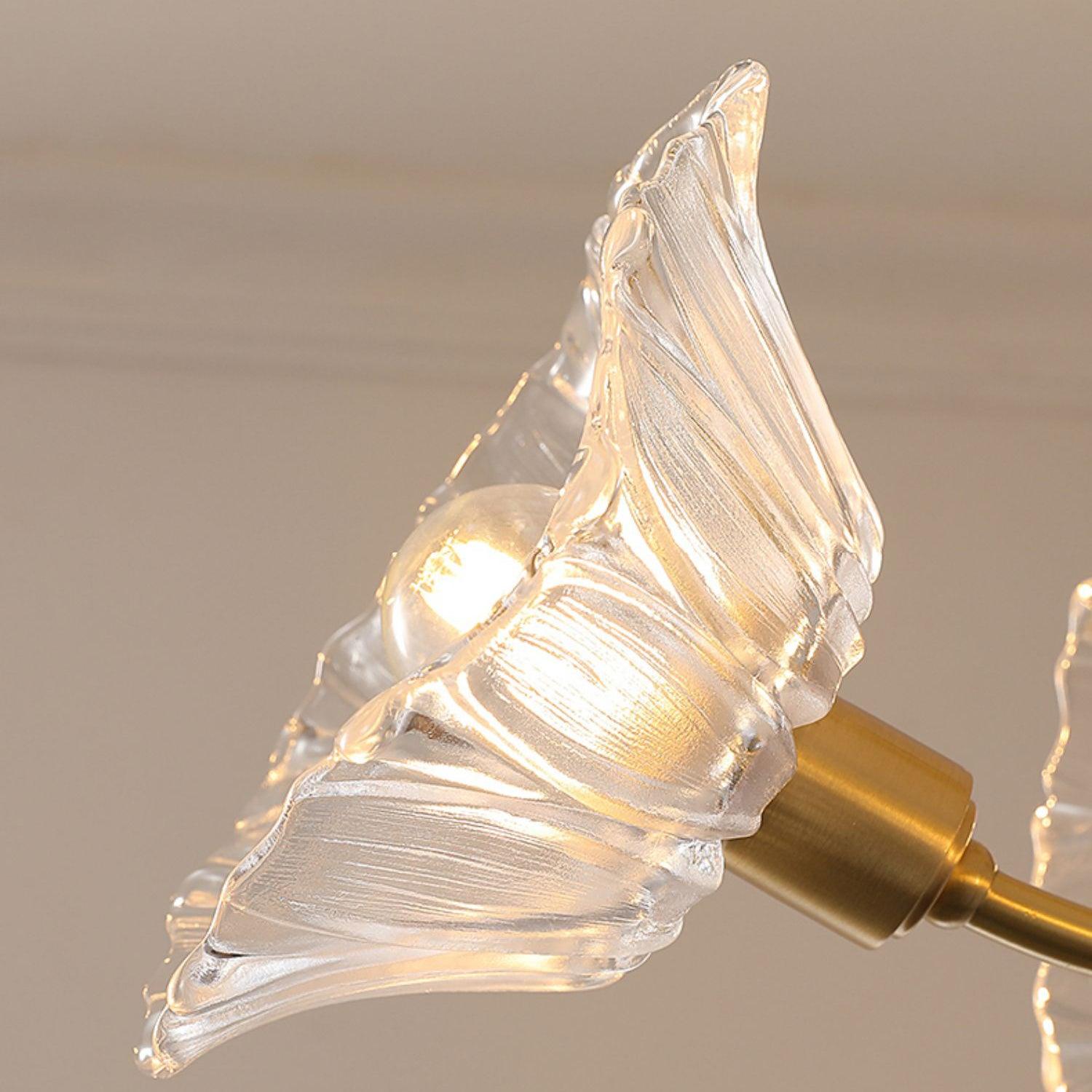 Celoreria Ceiling Lamp Flower Glass Petal Chic Elegant