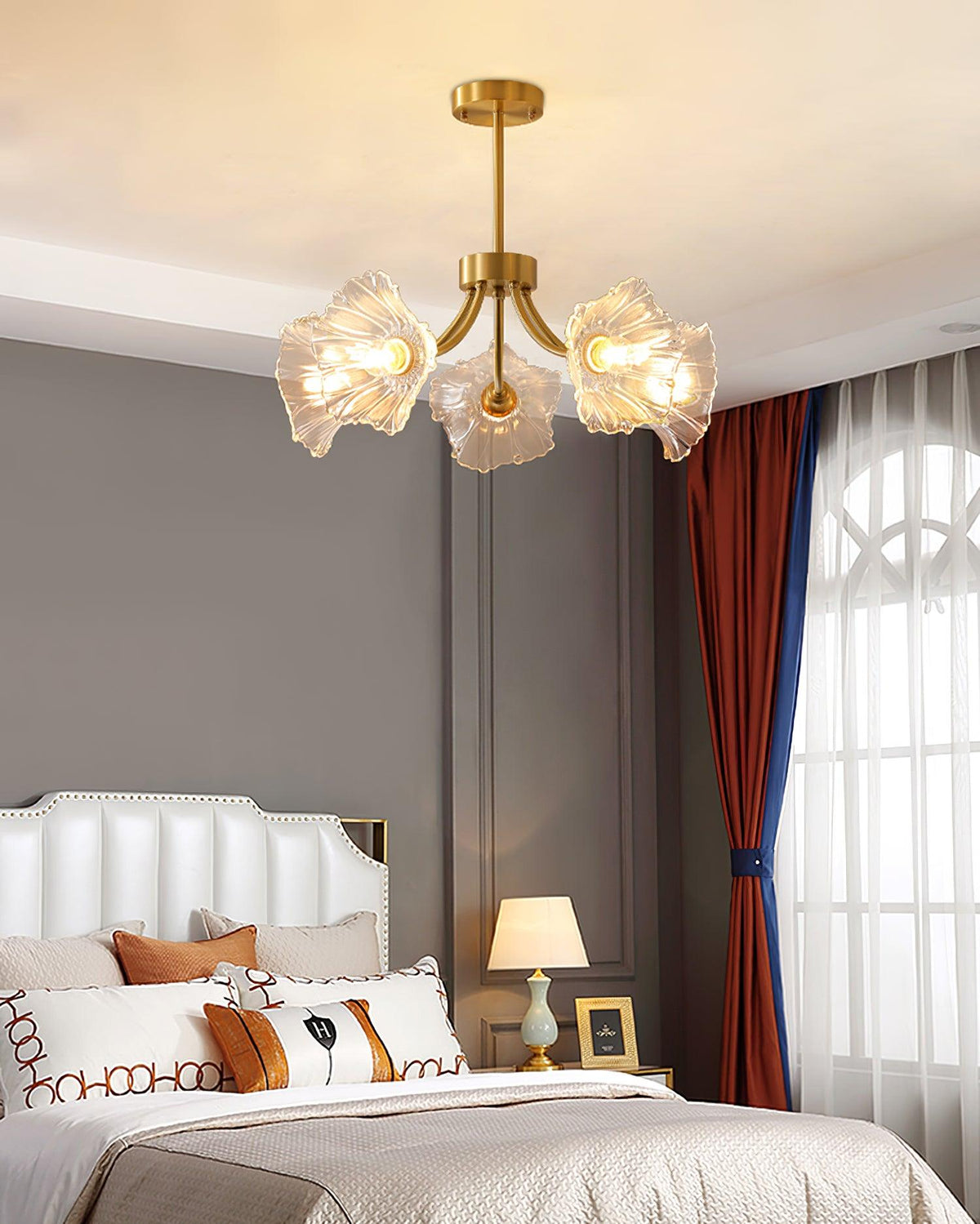 Glenwell Flower Glass Chandelier