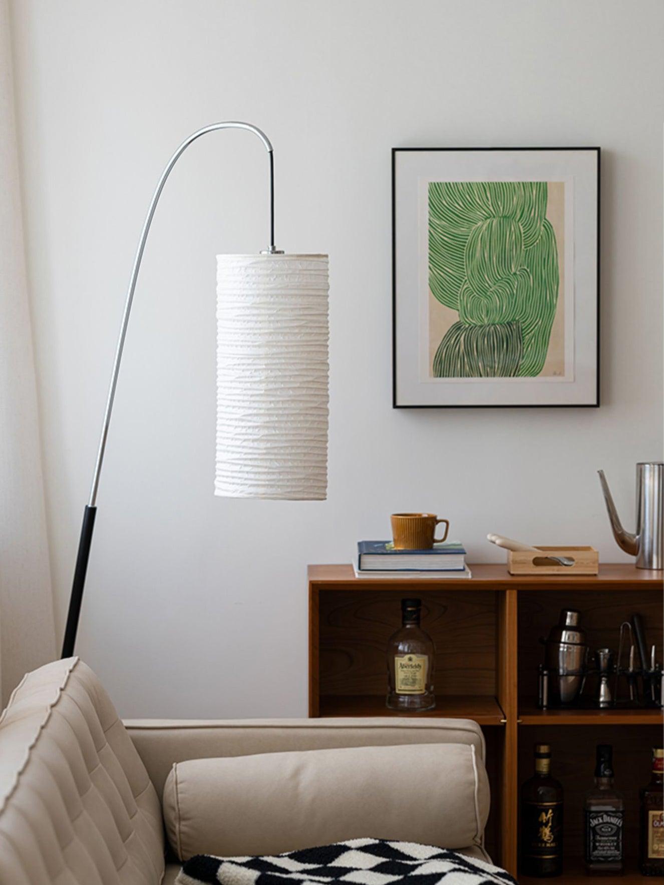Polvin Contemporary Paper Floor Lamp