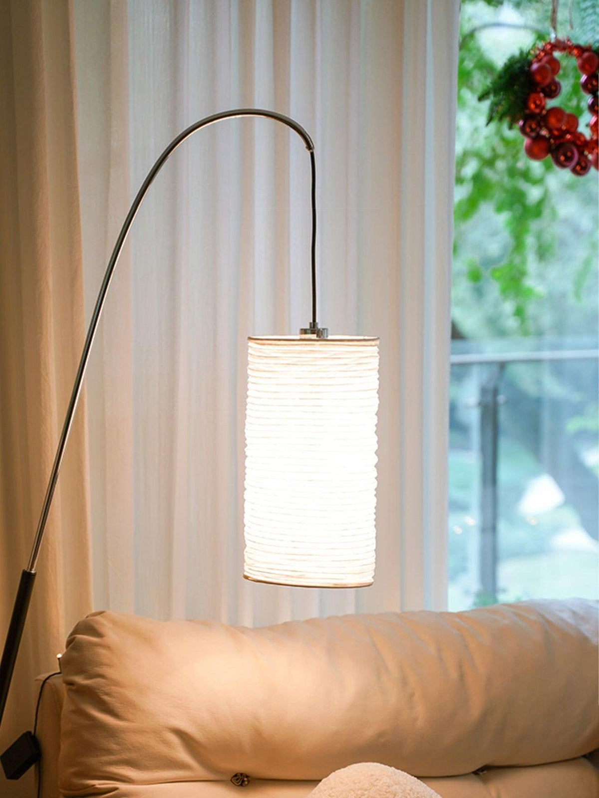Polvin Contemporary Paper Floor Lamp