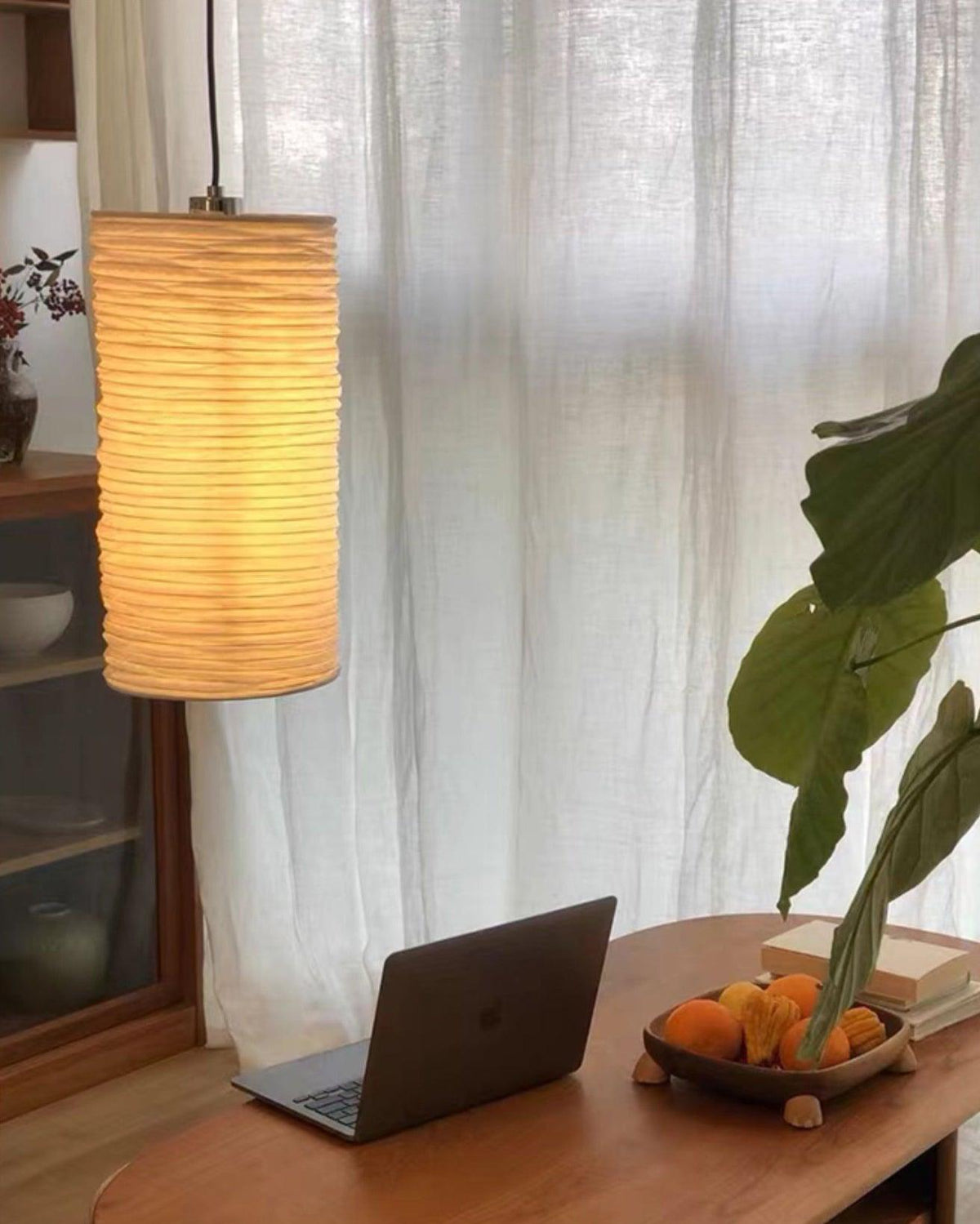 Polvin Contemporary Paper Floor Lamp