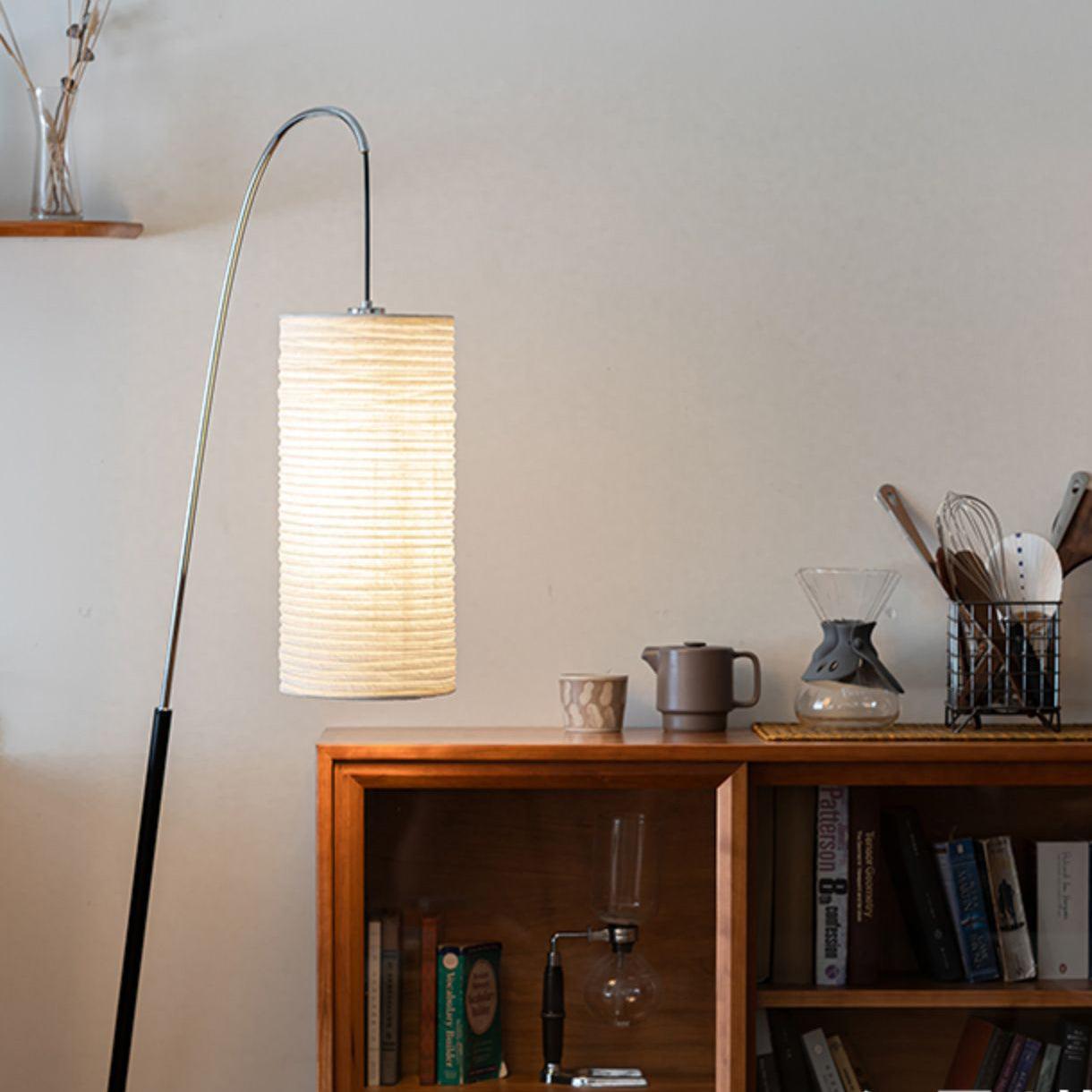 Polvin Contemporary Paper Floor Lamp