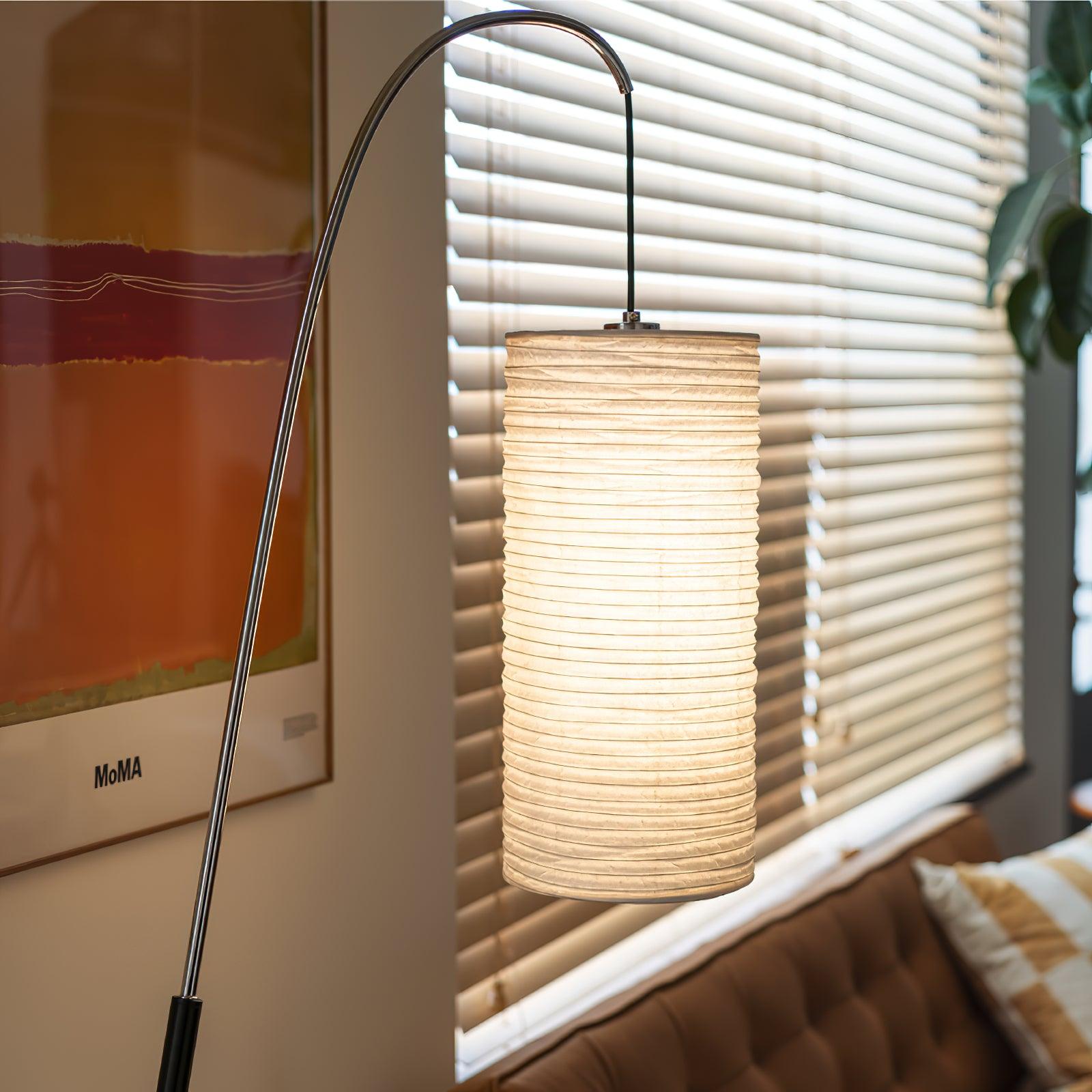 Polvin Contemporary Paper Floor Lamp