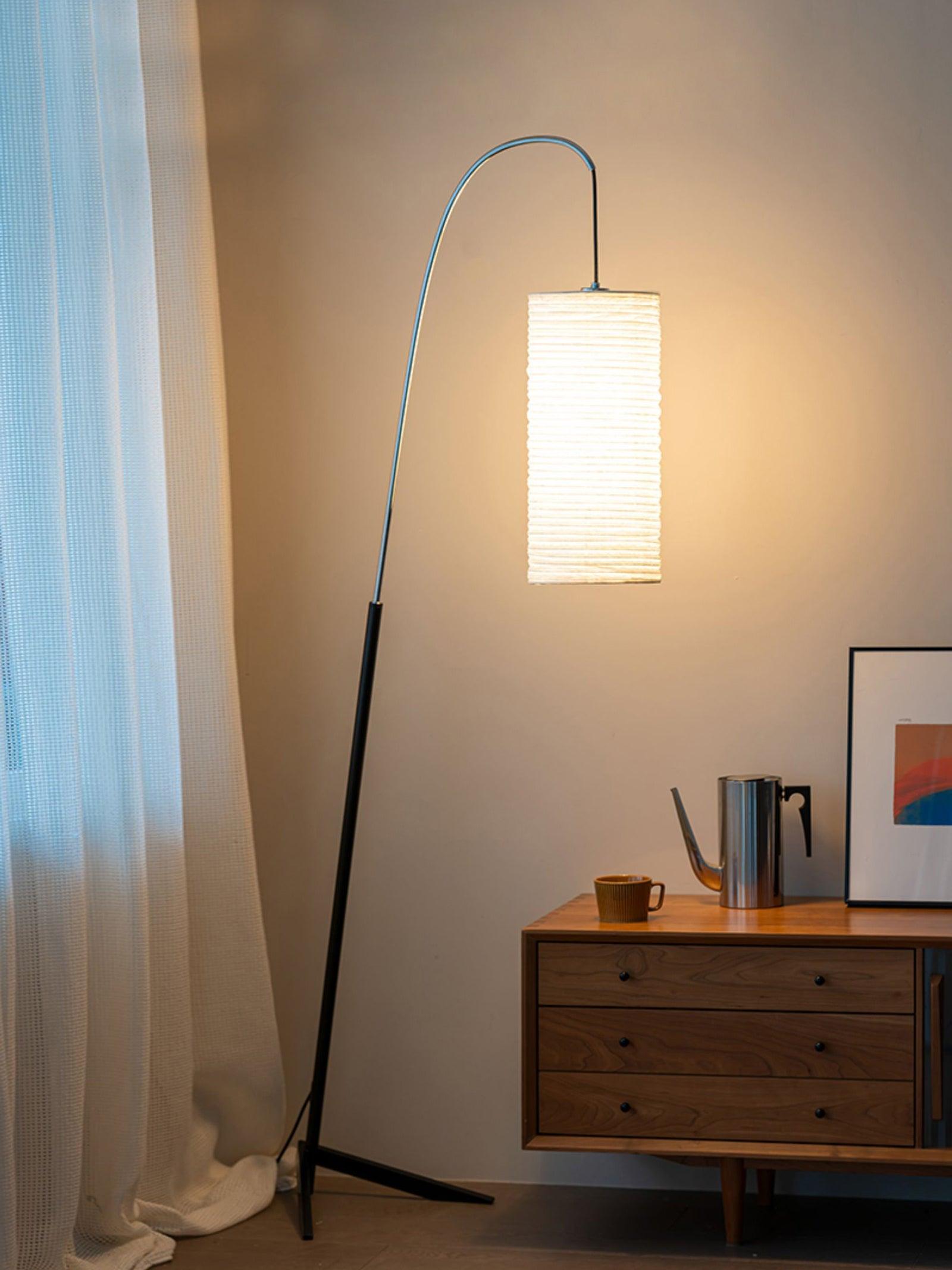 Polvin Contemporary Paper Floor Lamp