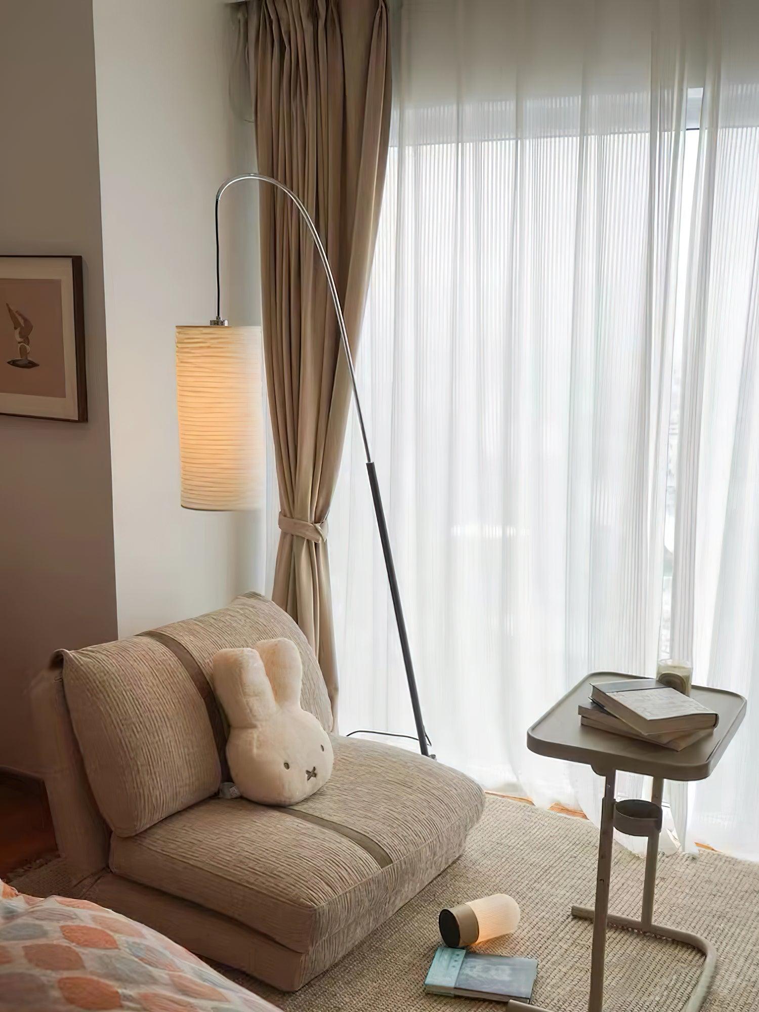 Polvin Contemporary Paper Floor Lamp