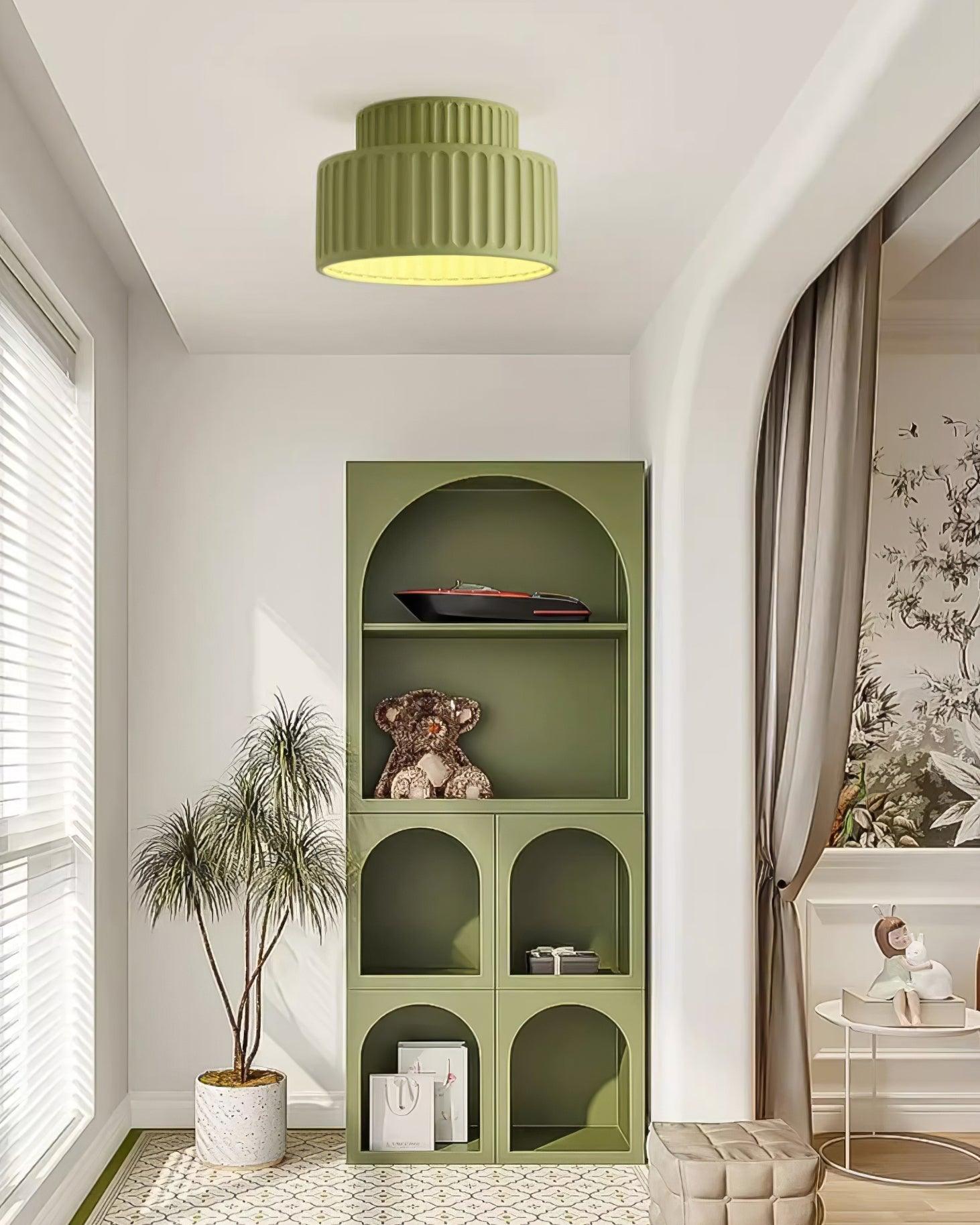 Lucaraine Ceiling Lamp with Pleated Acrylic Shade