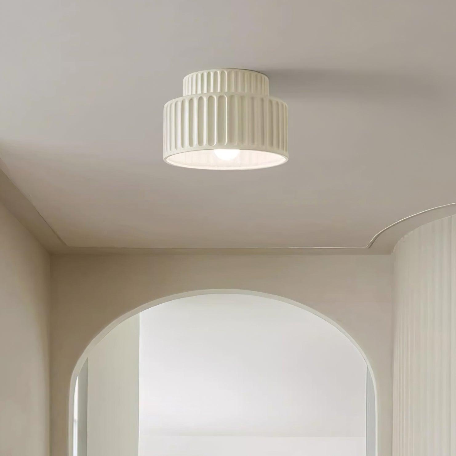 Lucaraine Ceiling Lamp with Pleated Acrylic Shade