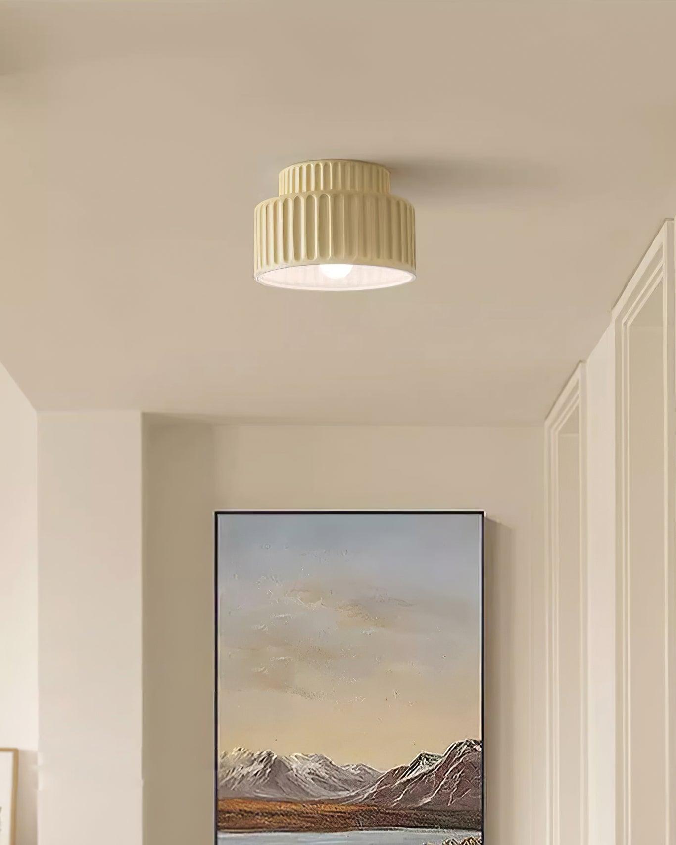 Lucaraine Ceiling Lamp with Pleated Acrylic Shade