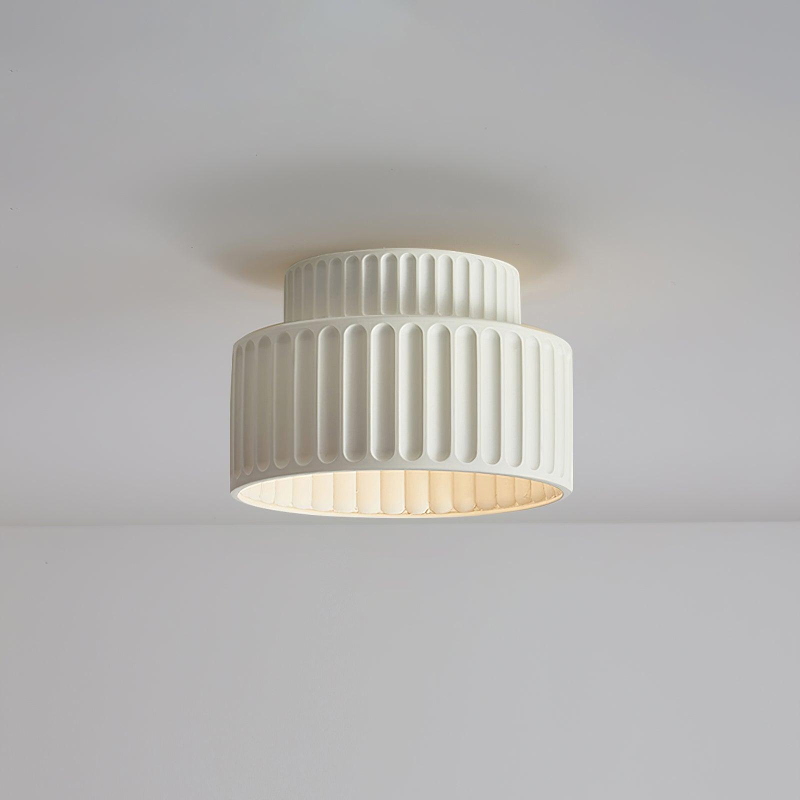 Lucaraine Ceiling Lamp with Pleated Acrylic Shade