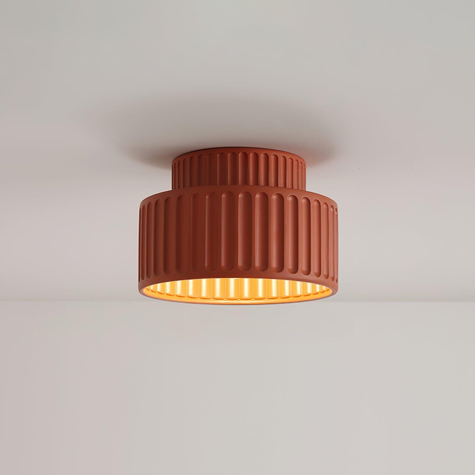 Lucaraine Ceiling Lamp with Pleated Acrylic Shade