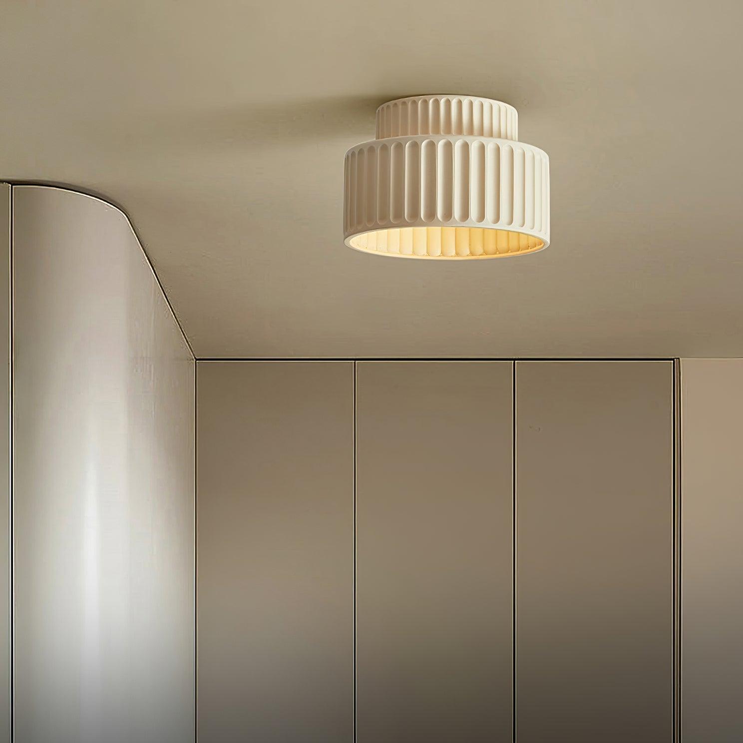 Lucaraine Ceiling Lamp with Pleated Acrylic Shade