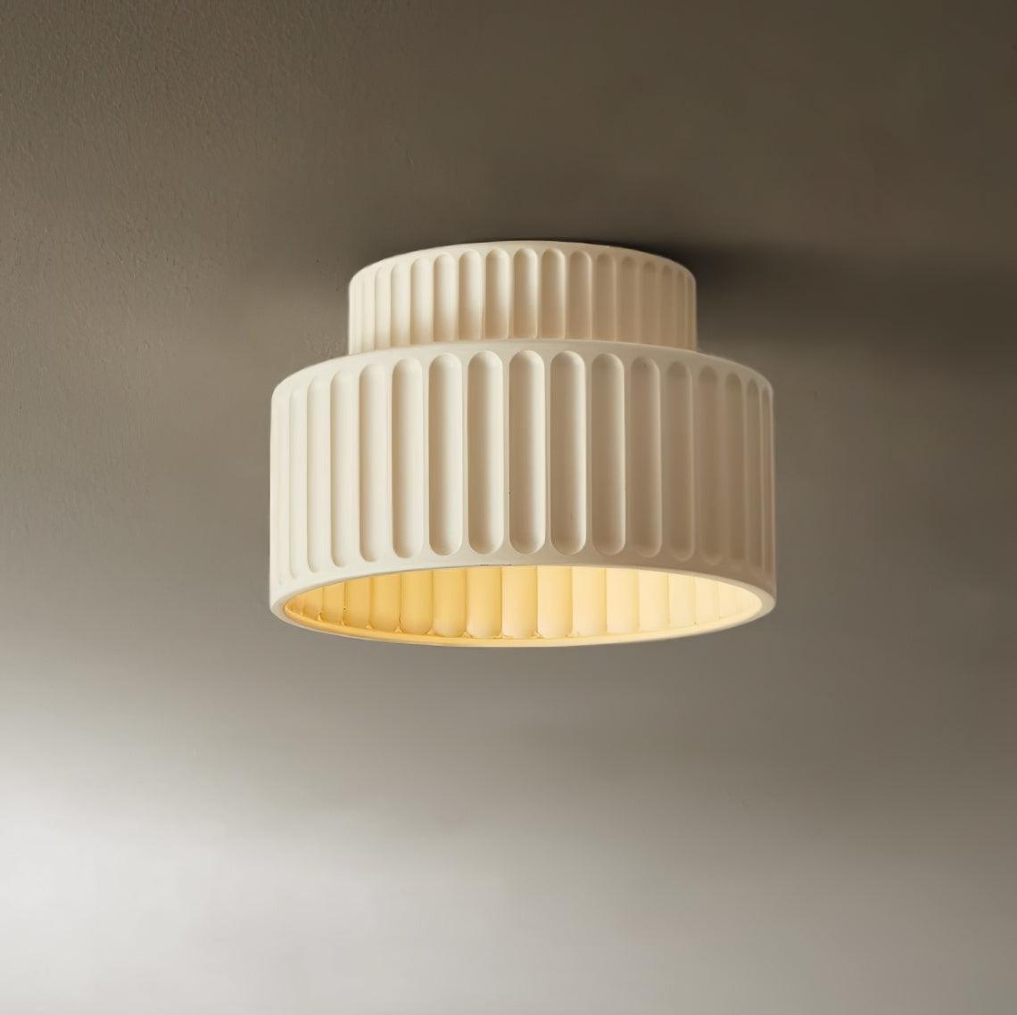 Lucaraine Ceiling Lamp with Pleated Acrylic Shade