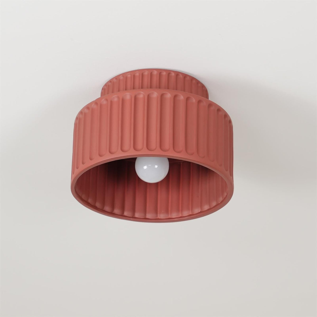 Lucaraine Ceiling Lamp with Pleated Acrylic Shade