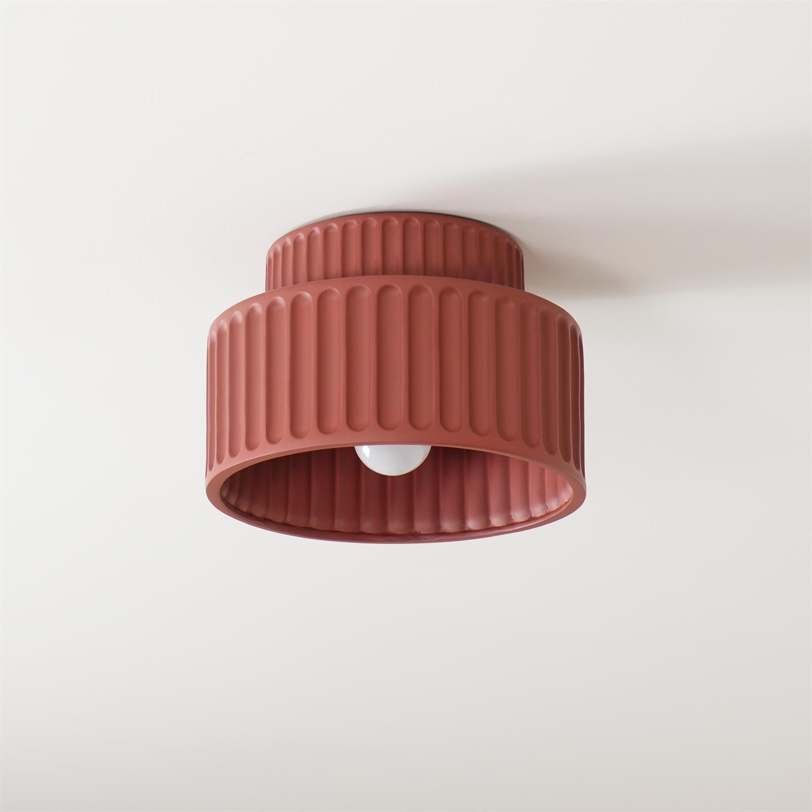 Lucaraine Ceiling Lamp with Pleated Acrylic Shade