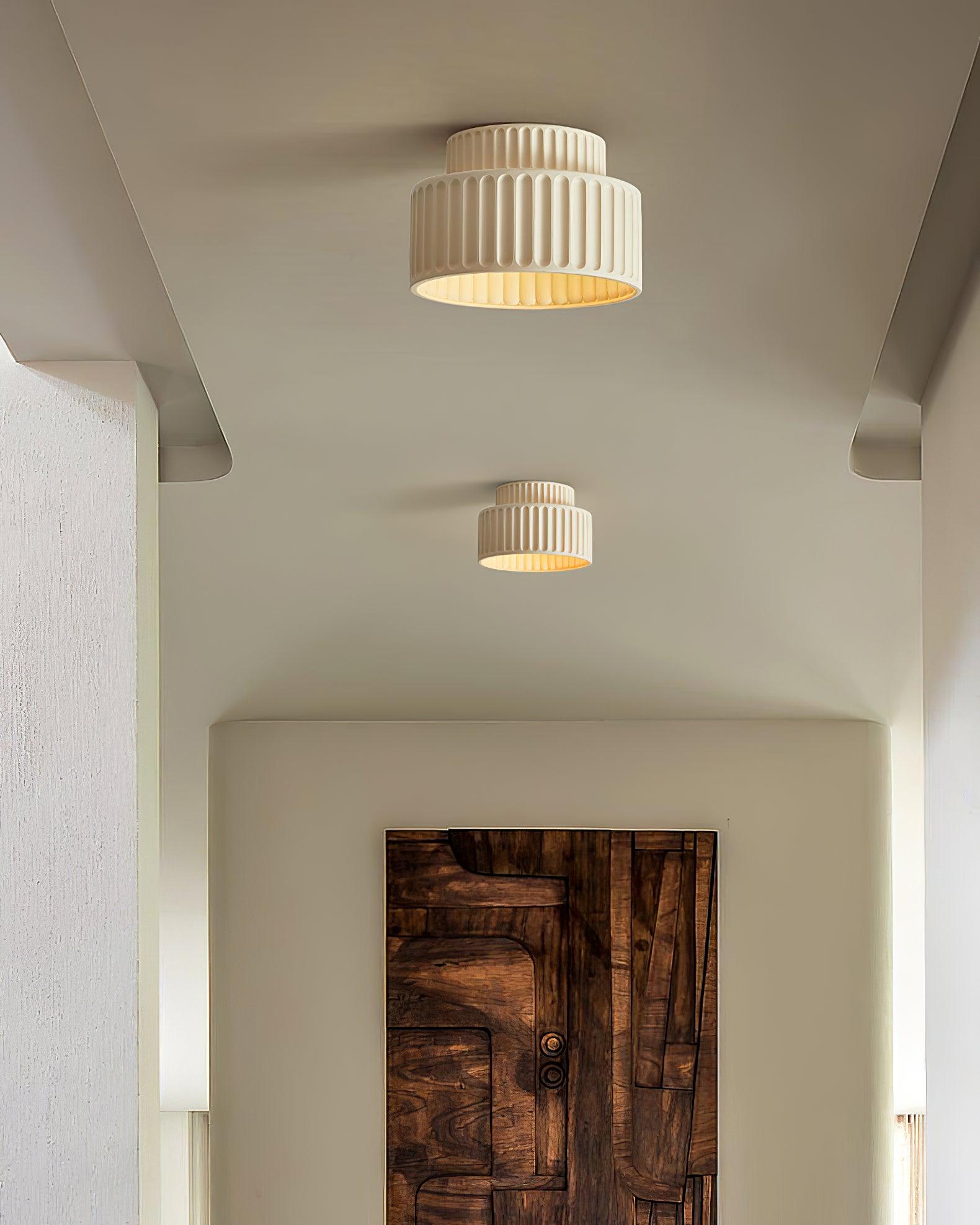 Lucaraine Ceiling Lamp with Pleated Acrylic Shade