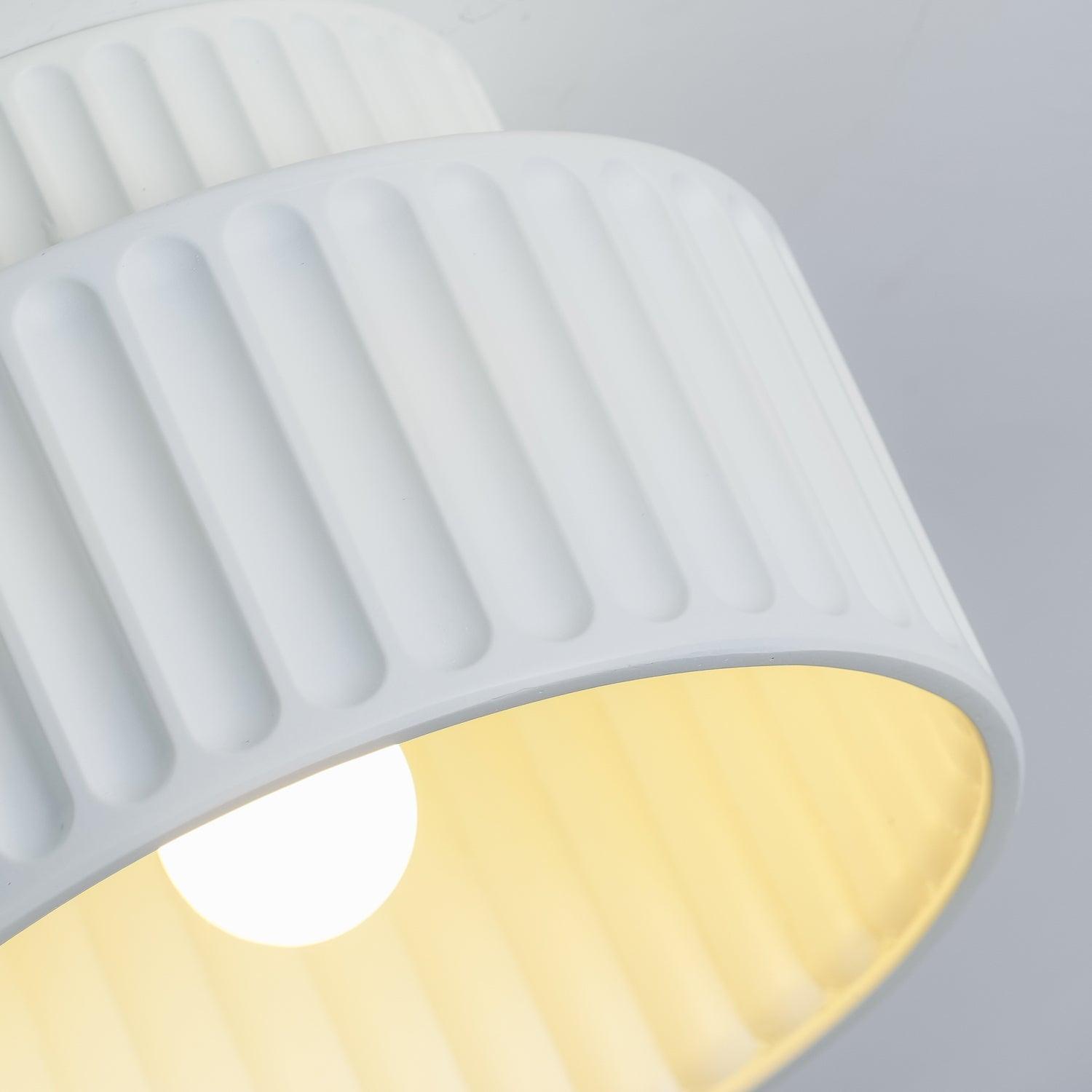 Lucaraine Ceiling Lamp with Pleated Acrylic Shade
