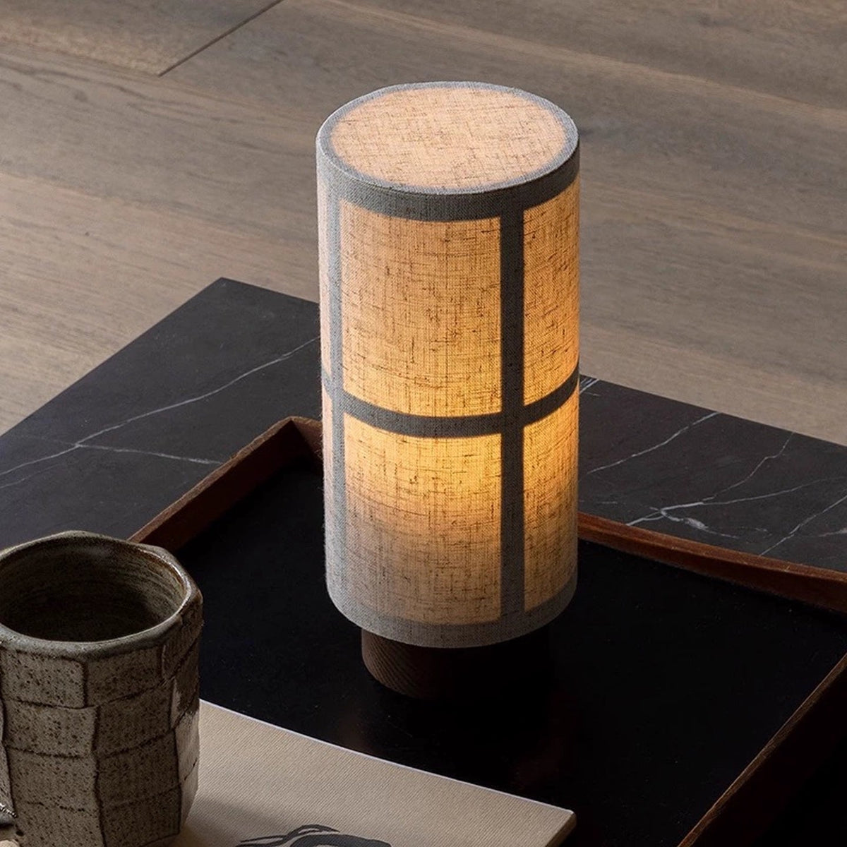 Lior Minimalist Fabric Table Lamp