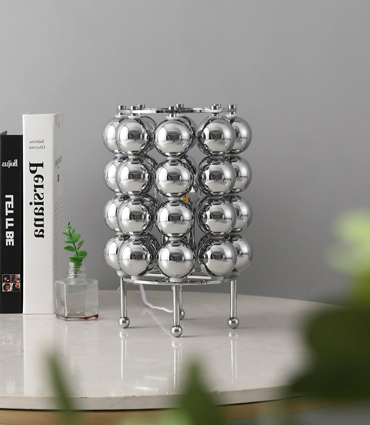Lirra Steel Futuristic Table Lamp