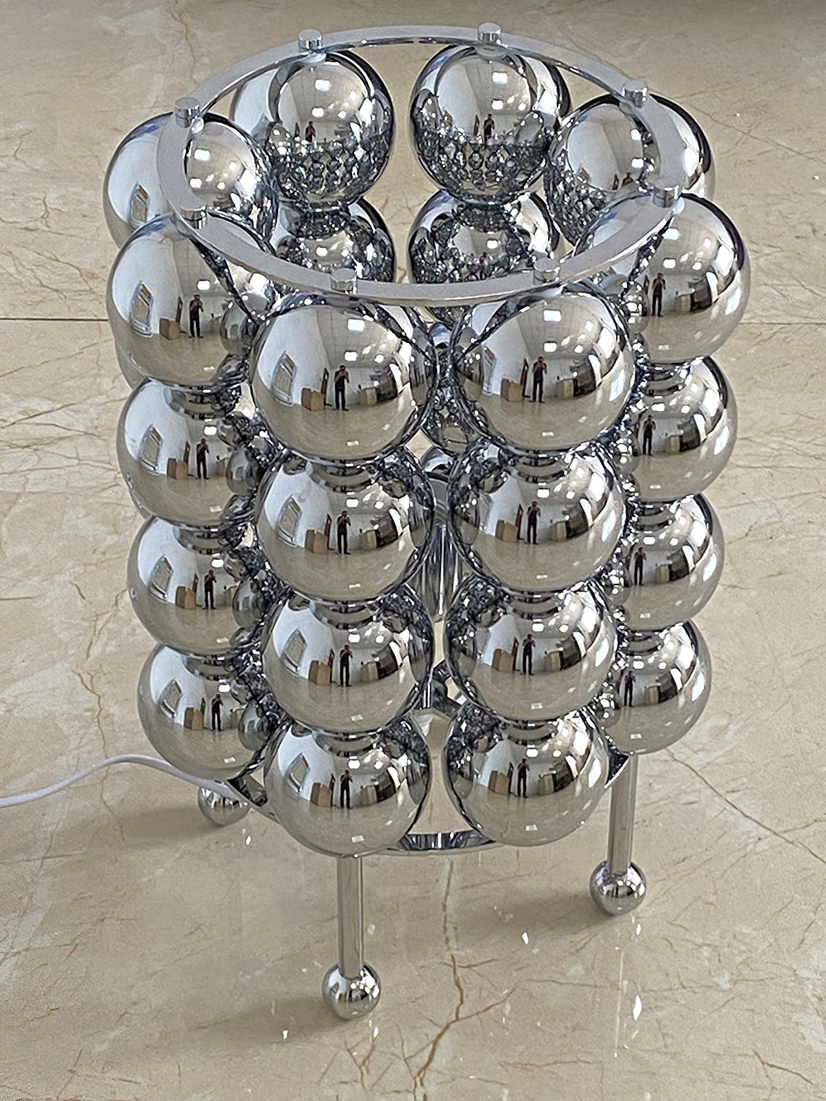 Lirra Steel Futuristic Table Lamp