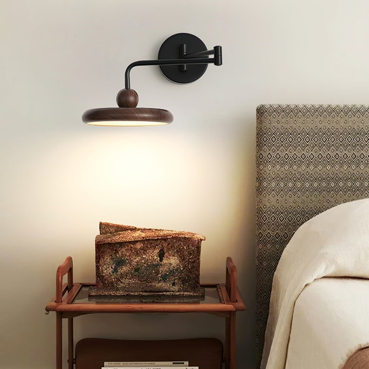 Arden Adjustable Plug-In /Hardwire Wall Lamp - Neutral Decor