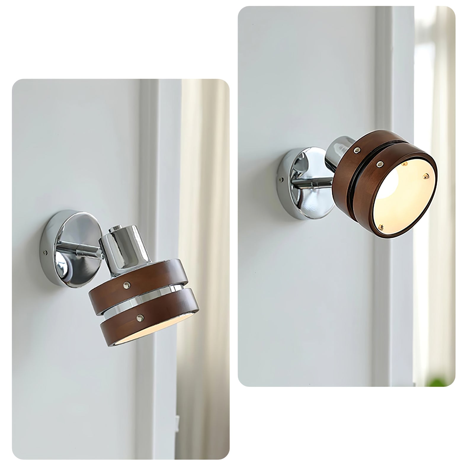 Avenor Premium Nordic Art Walnut Wall Lamp