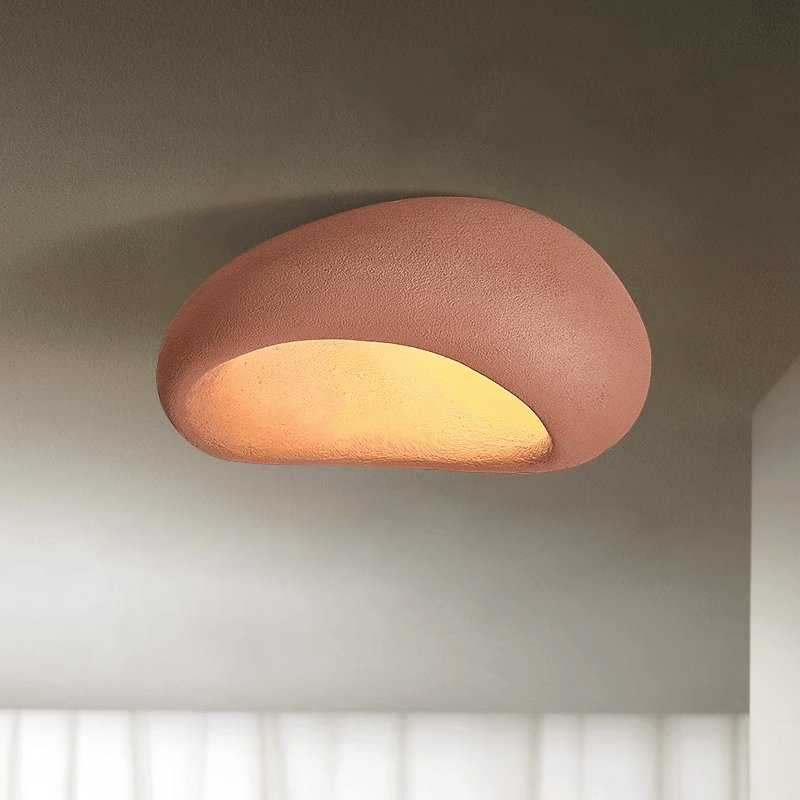 Arlena Ceiling Lamp with Japanese Wabi-Sabi Moon