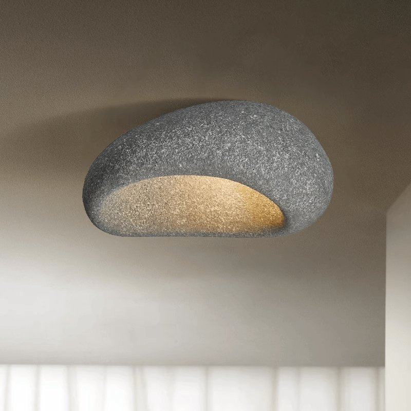 Arlena Ceiling Lamp with Japanese Wabi-Sabi Moon