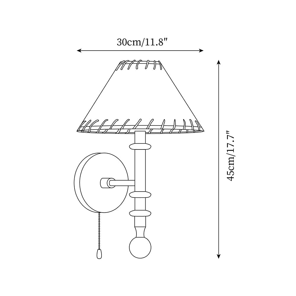 Hearthwood Wall Lamp - Neutral Decor