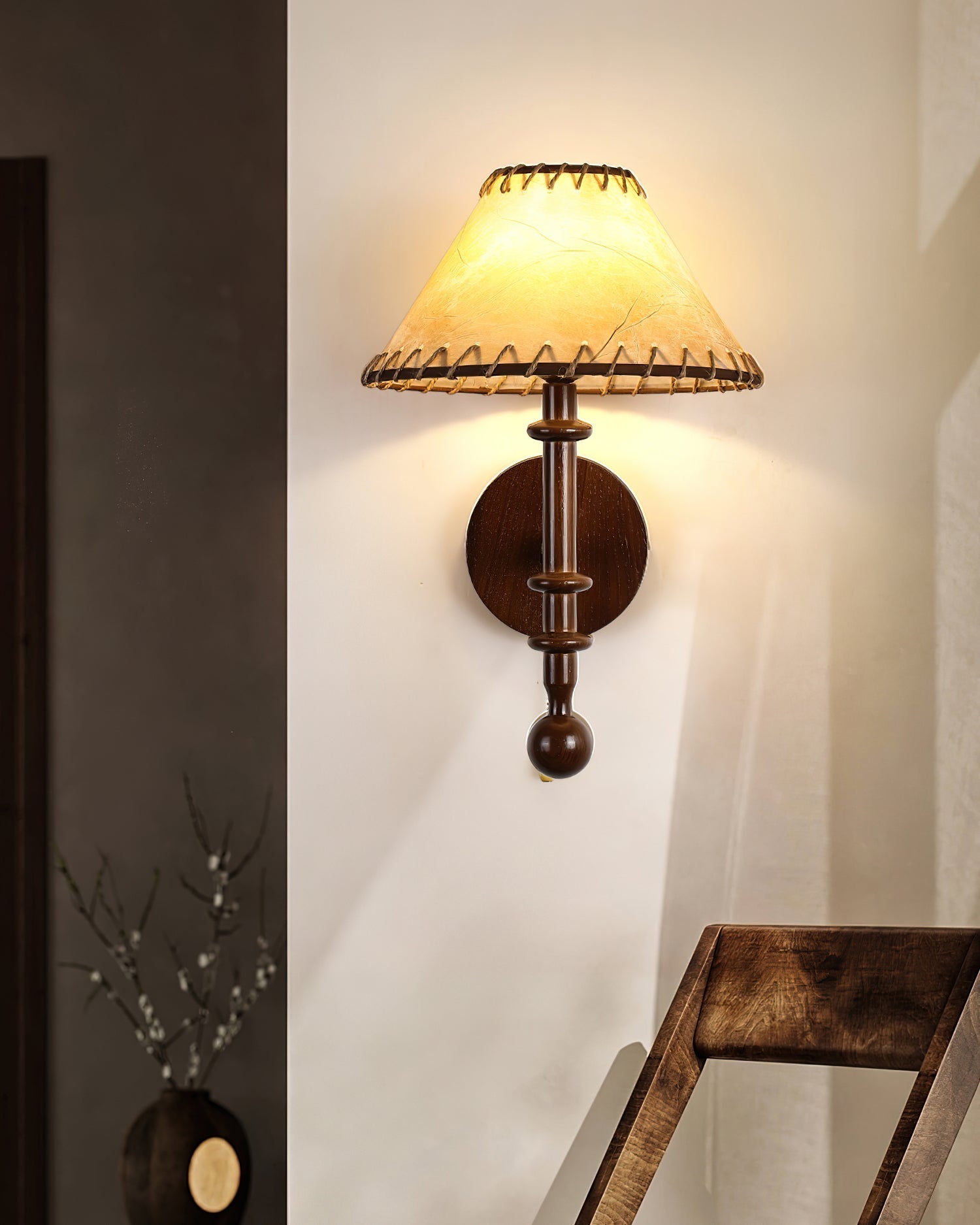 Hearthwood Wall Lamp - Neutral Decor