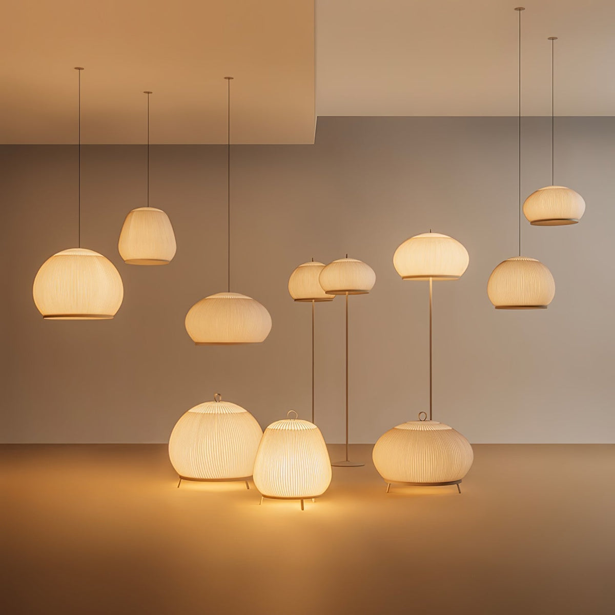 Sorenix Steel Fabric Floor Lamp