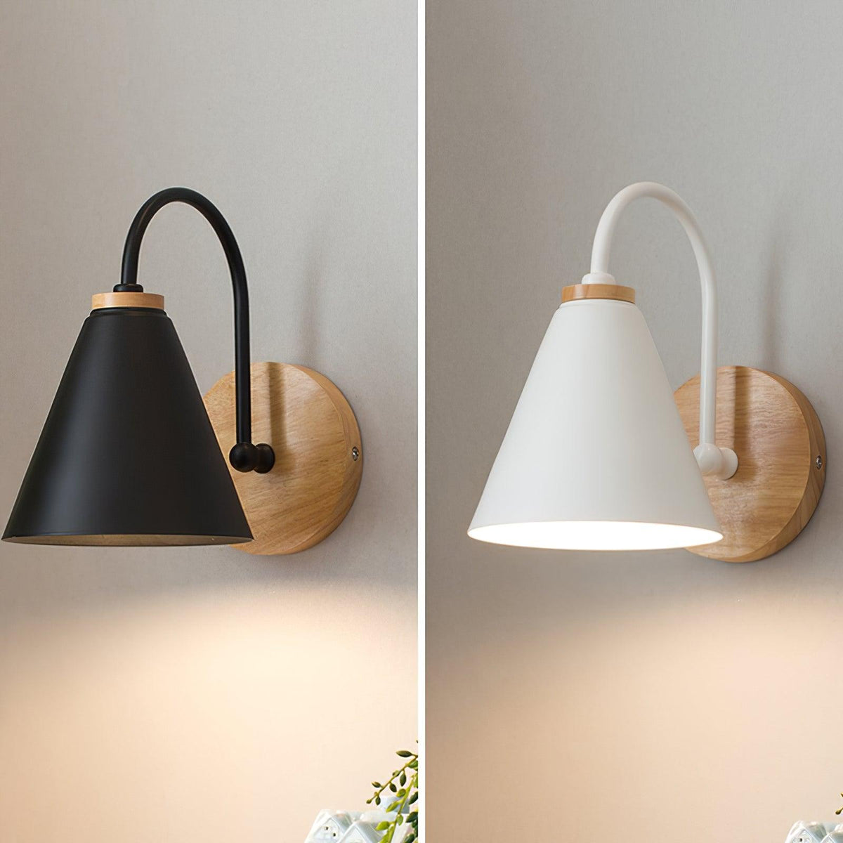 Rinorielle Unique Classic Wooden Wall Lamp