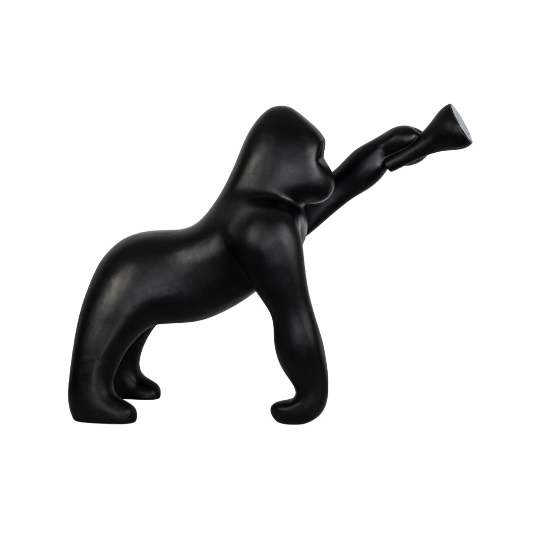 Zasolil Artistic Resin Gorilla Floor Lamp