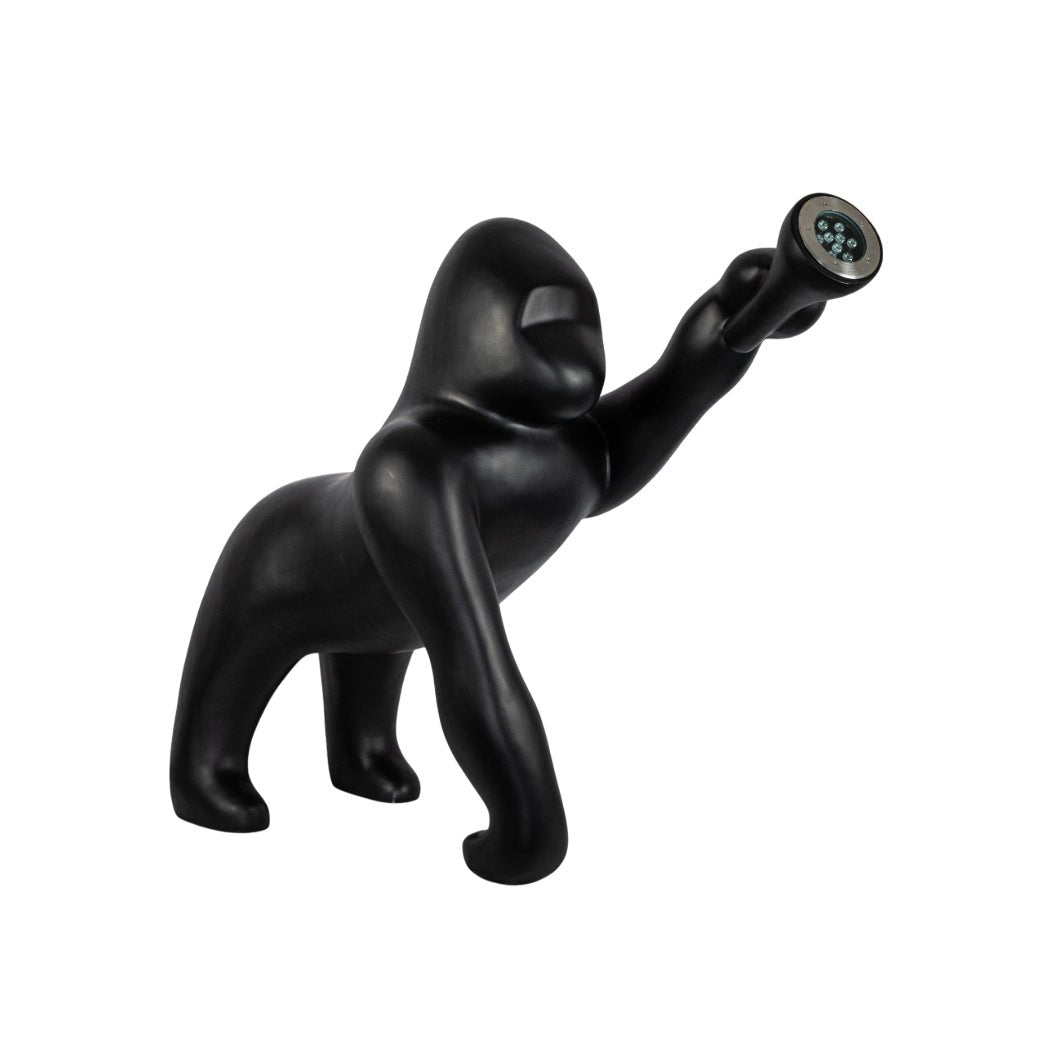 Zasolil Artistic Resin Gorilla Floor Lamp