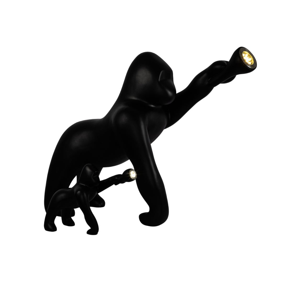 Zasolil Artistic Resin Gorilla Floor Lamp