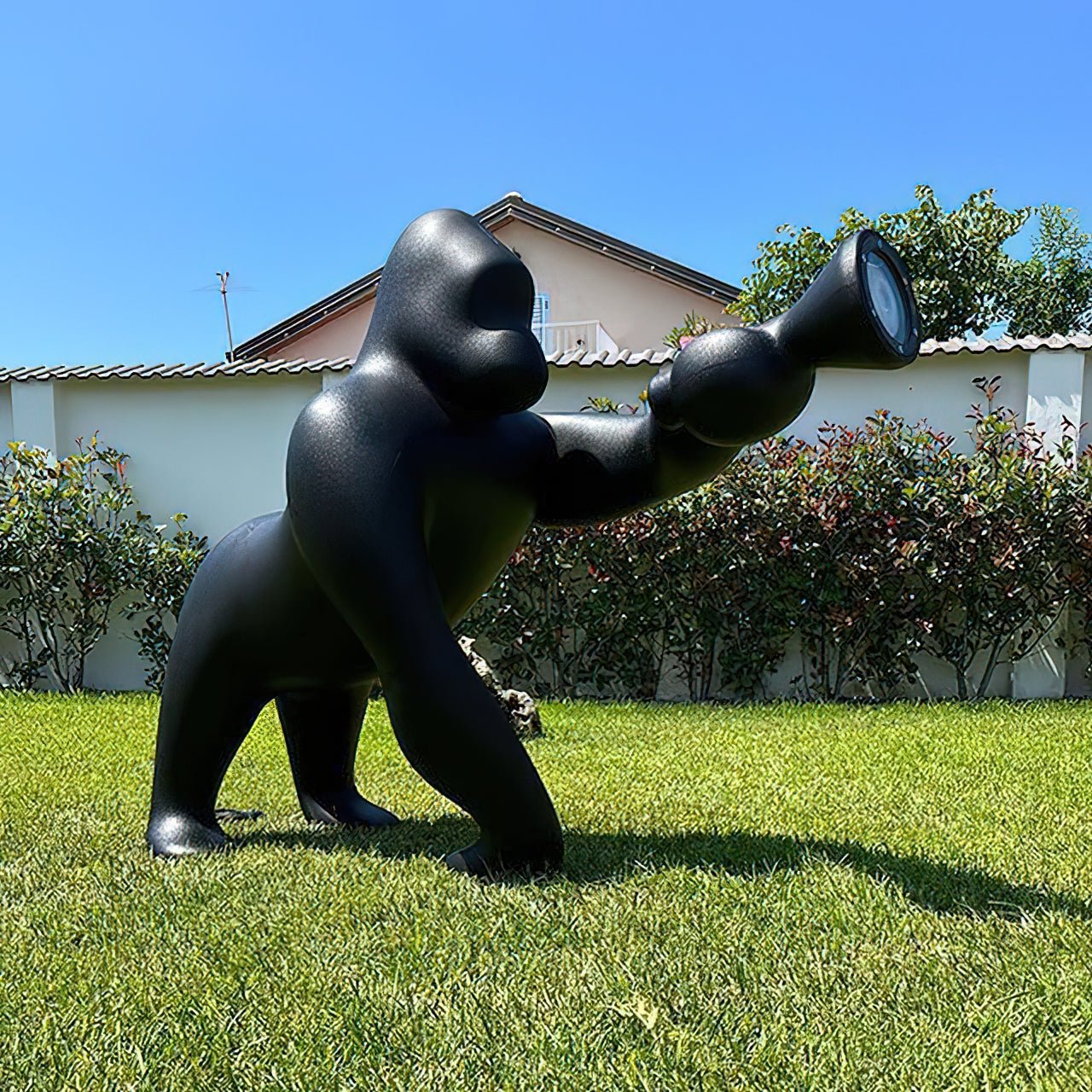 Zasolil Artistic Resin Gorilla Floor Lamp