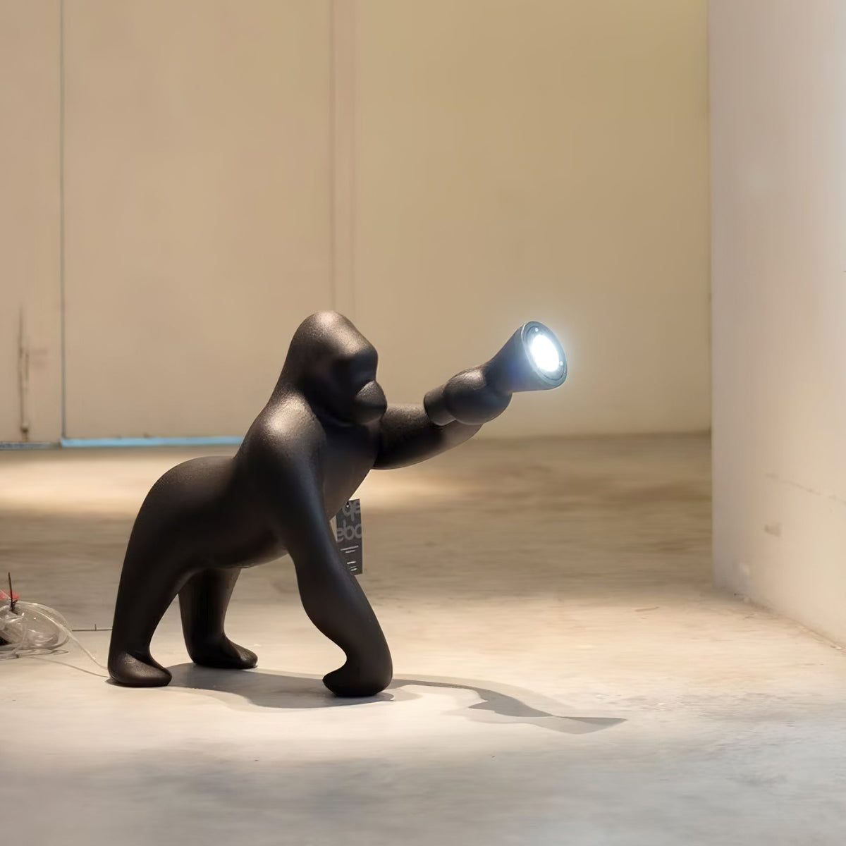 Zasolil Artistic Resin Gorilla Floor Lamp