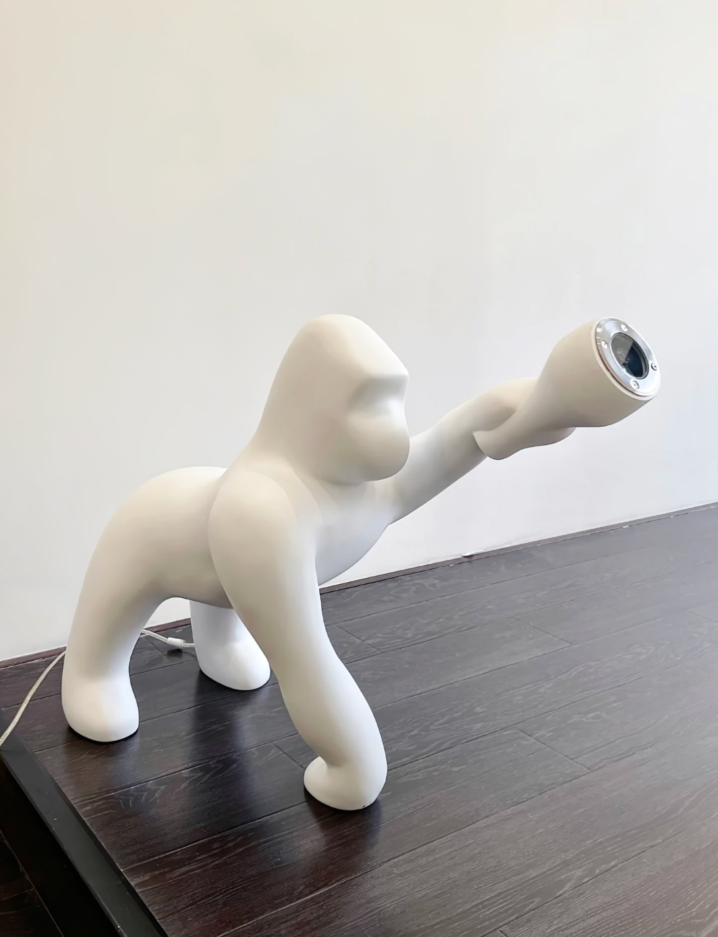 Zasolil Artistic Resin Gorilla Floor Lamp
