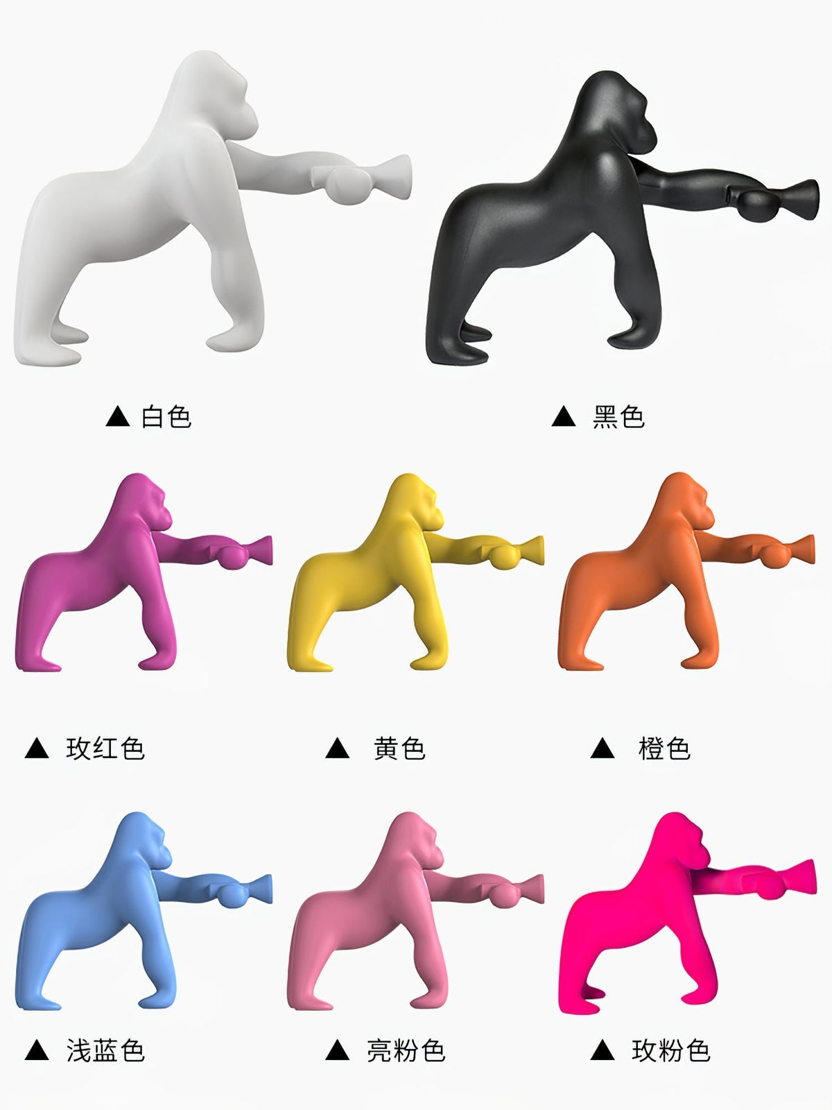 Zasolil Artistic Resin Gorilla Floor Lamp