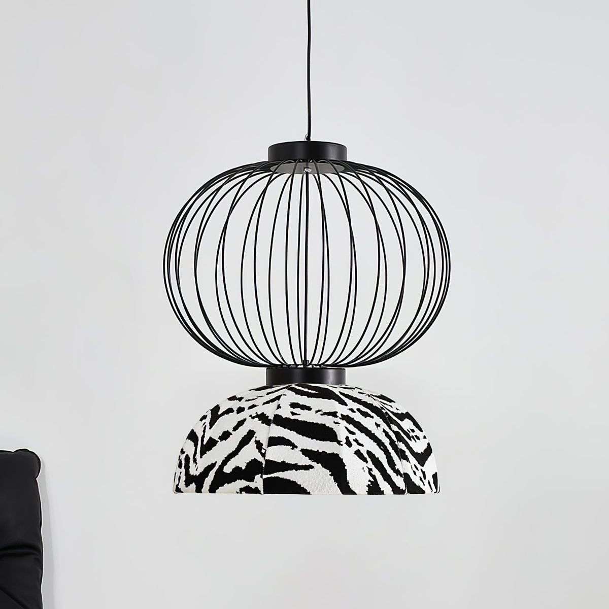 Forge Industrial Fabric Pendant Lamp