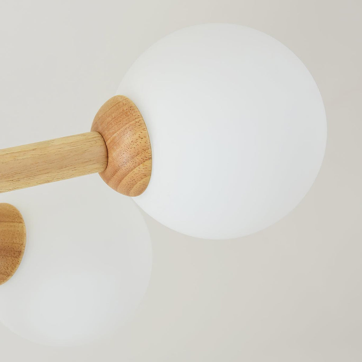 Kalds Chandelier Wooden Globe Minimalist Natural
