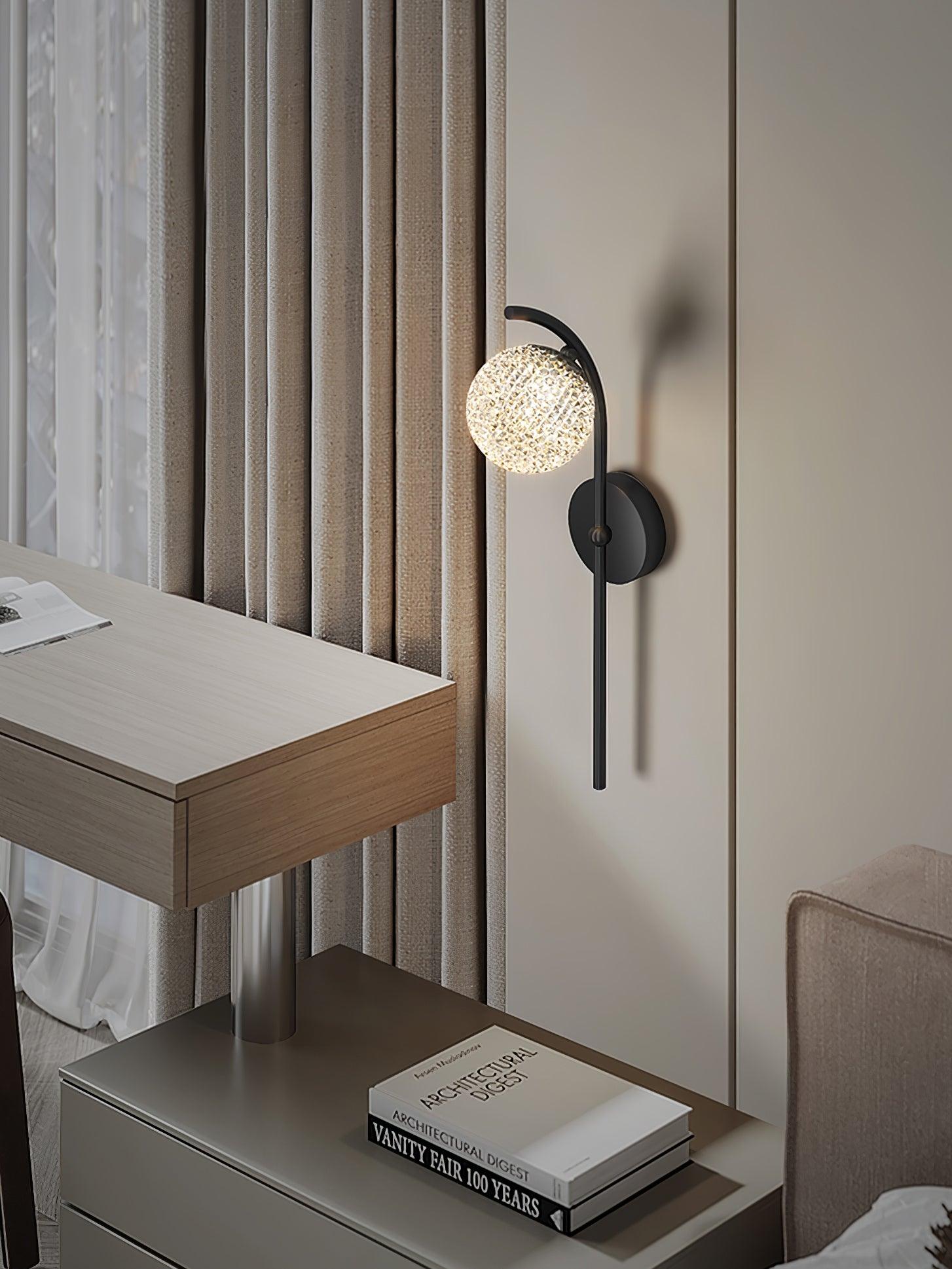 Urineth Premium Nordic Art Crystal Wall Lamp
