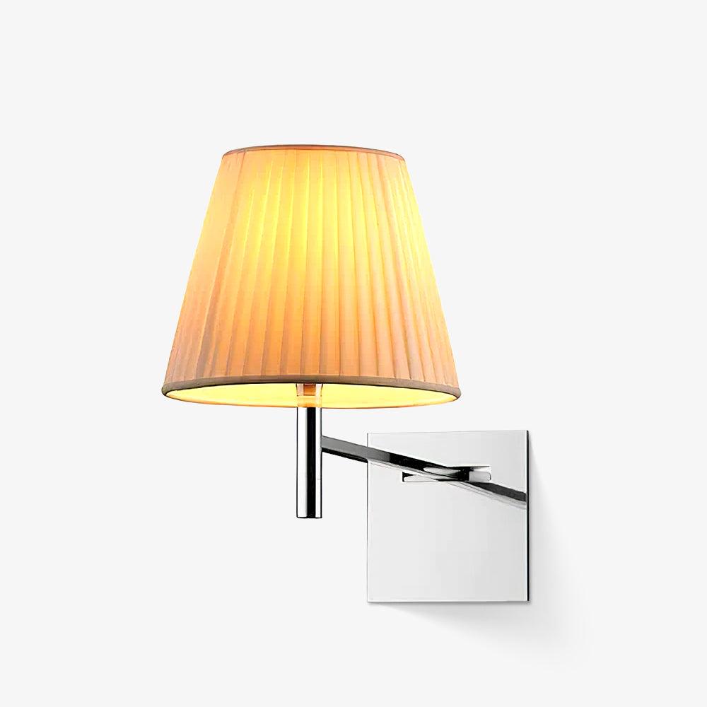 Orsore Chrome Prism Fabric Wall Lamp
