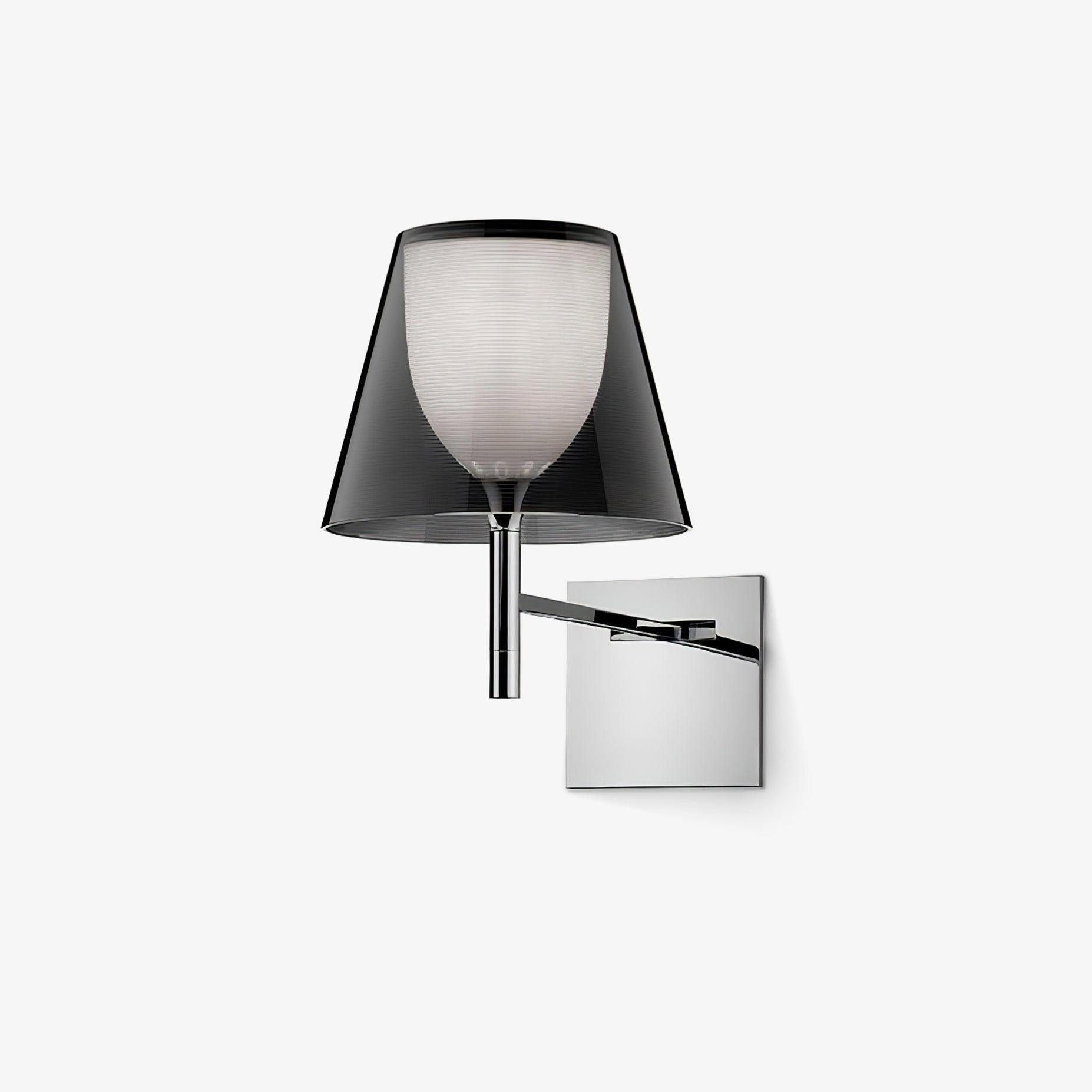Orsore Chrome Prism Fabric Wall Lamp